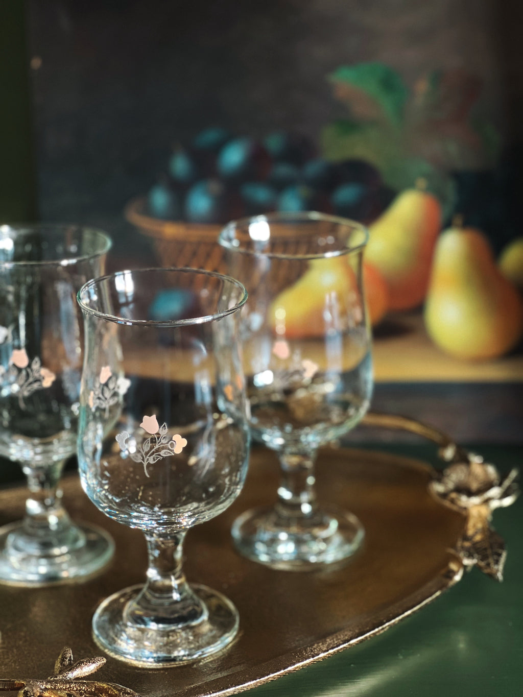 Vintage Pfaltzgraff Remembrance Wine Glass