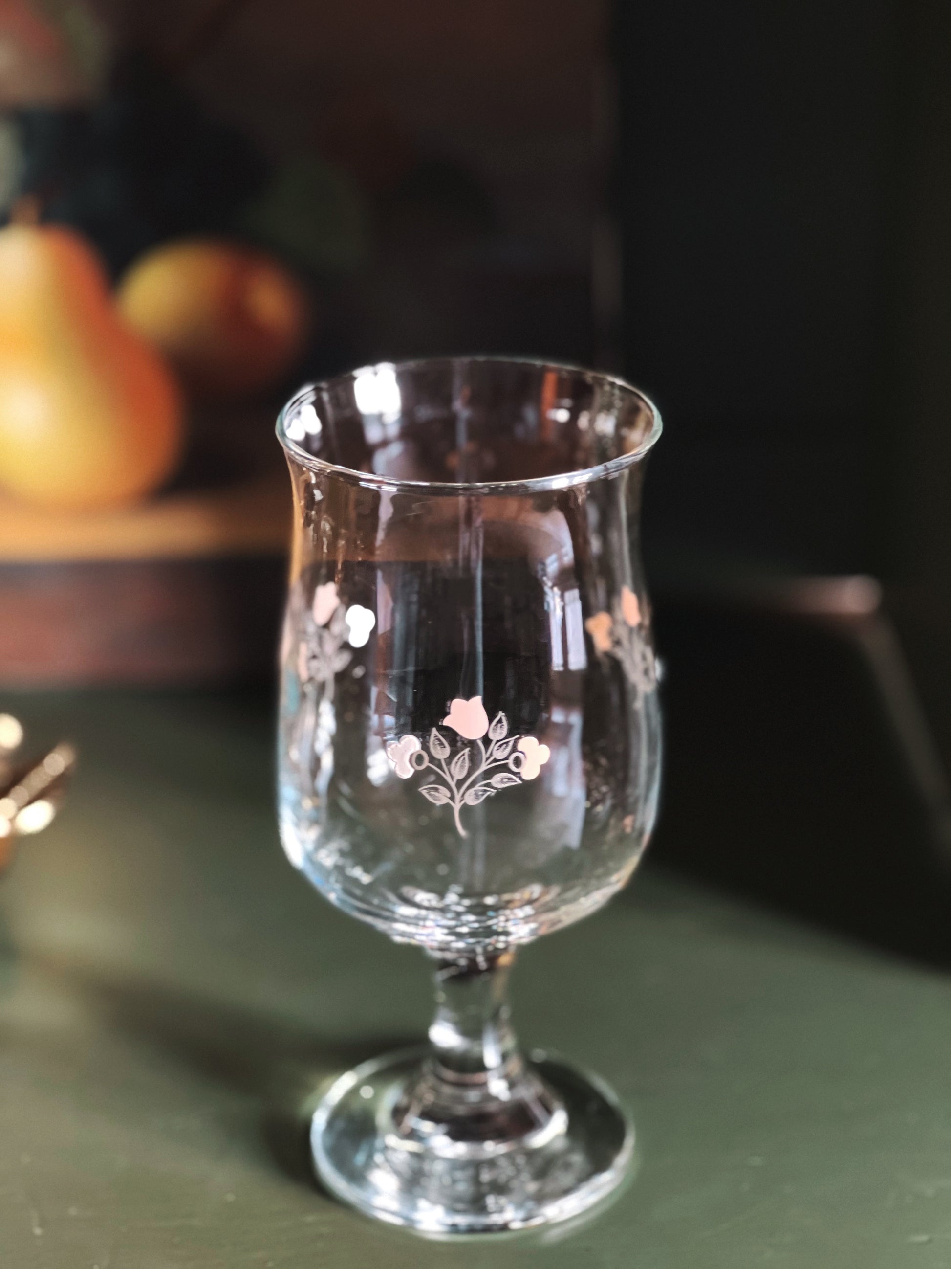 Vintage Pfaltzgraff Remembrance Wine Glass