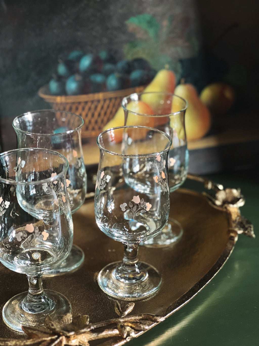 Vintage Pfaltzgraff Remembrance Wine Glass