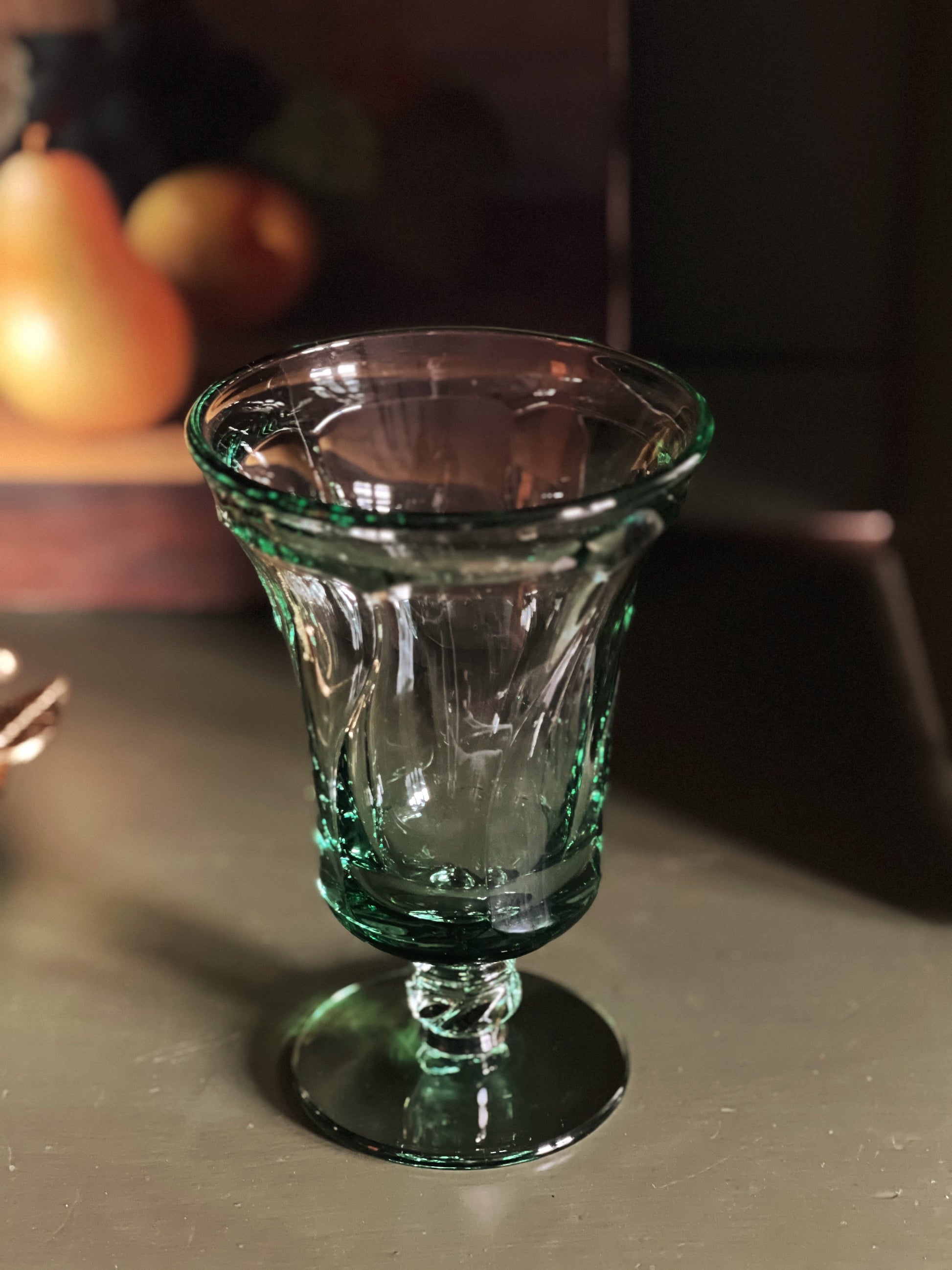 Vintage Fostoria Jamestown Green Iced Tea Glass