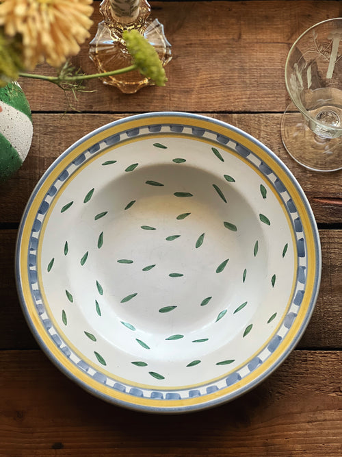 Set of 5 Vintage Williams Sonoma Tournesol Italy Rimmed Soup Bowls