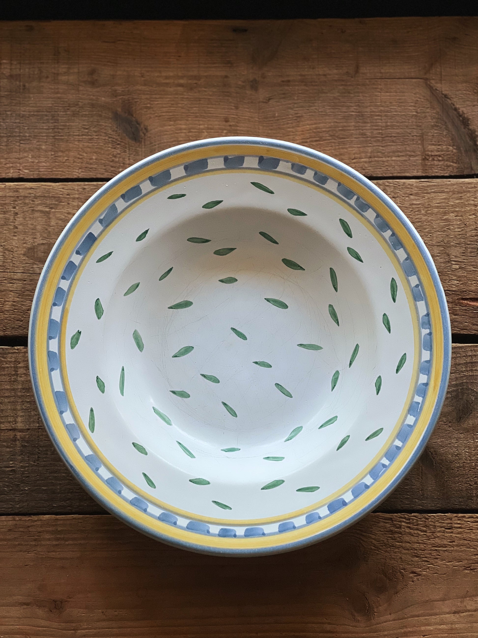 Set of 5 Vintage Williams Sonoma Tournesol Italy Rimmed Soup Bowls