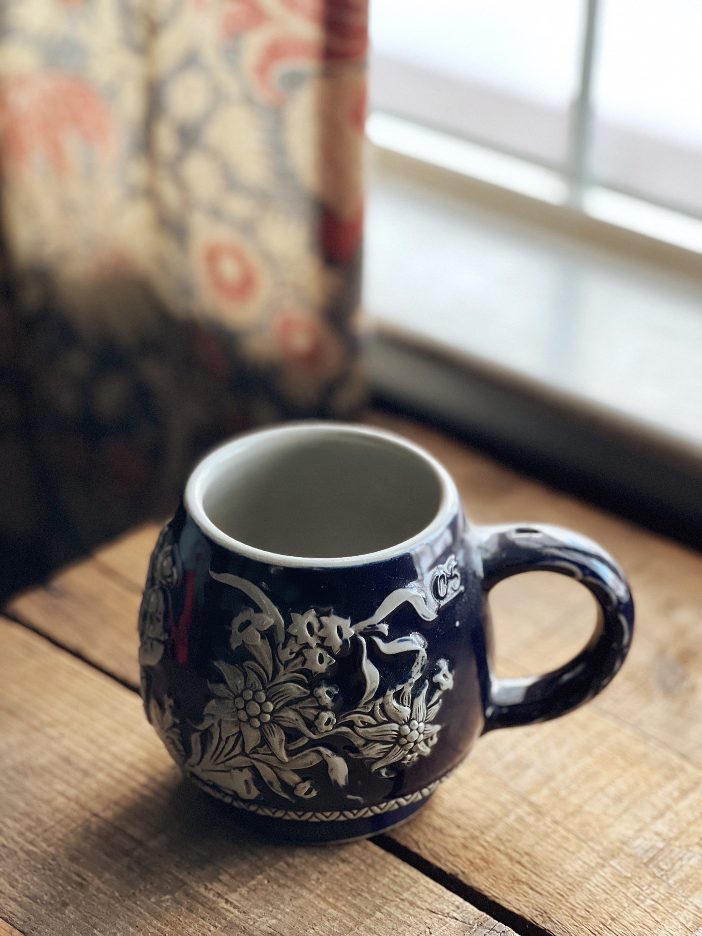 Vintage Navy Blue Mug Made in Germany