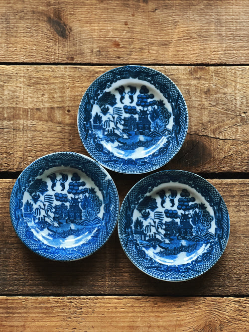 Vintage Japan Blue Willow Butter Pat