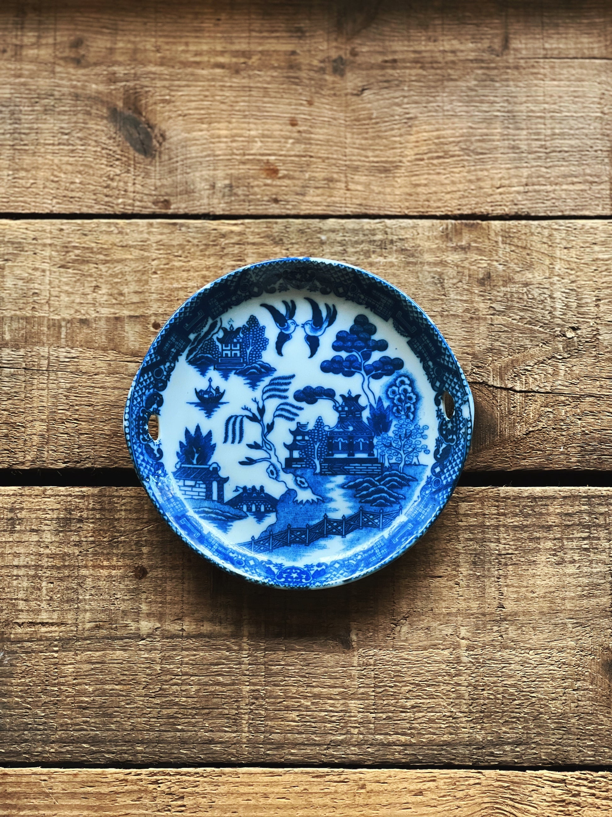 Vintage Blue Willow Japan Tray