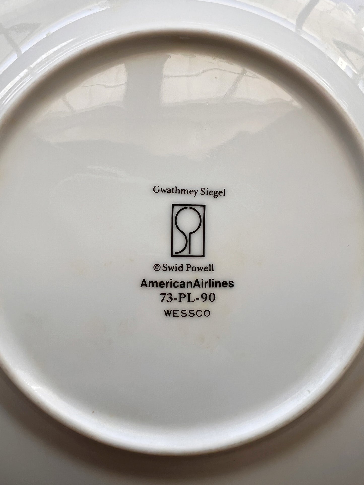 Vintage Gwathmey Siegel for Swid Powell American Airlines Salad Plate