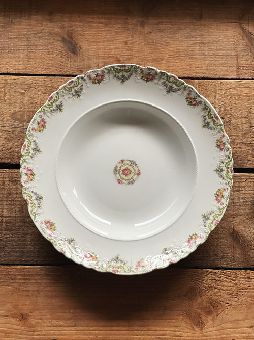 Rare Antique WH Grindley Colwyn Rimmed Soup Bowl