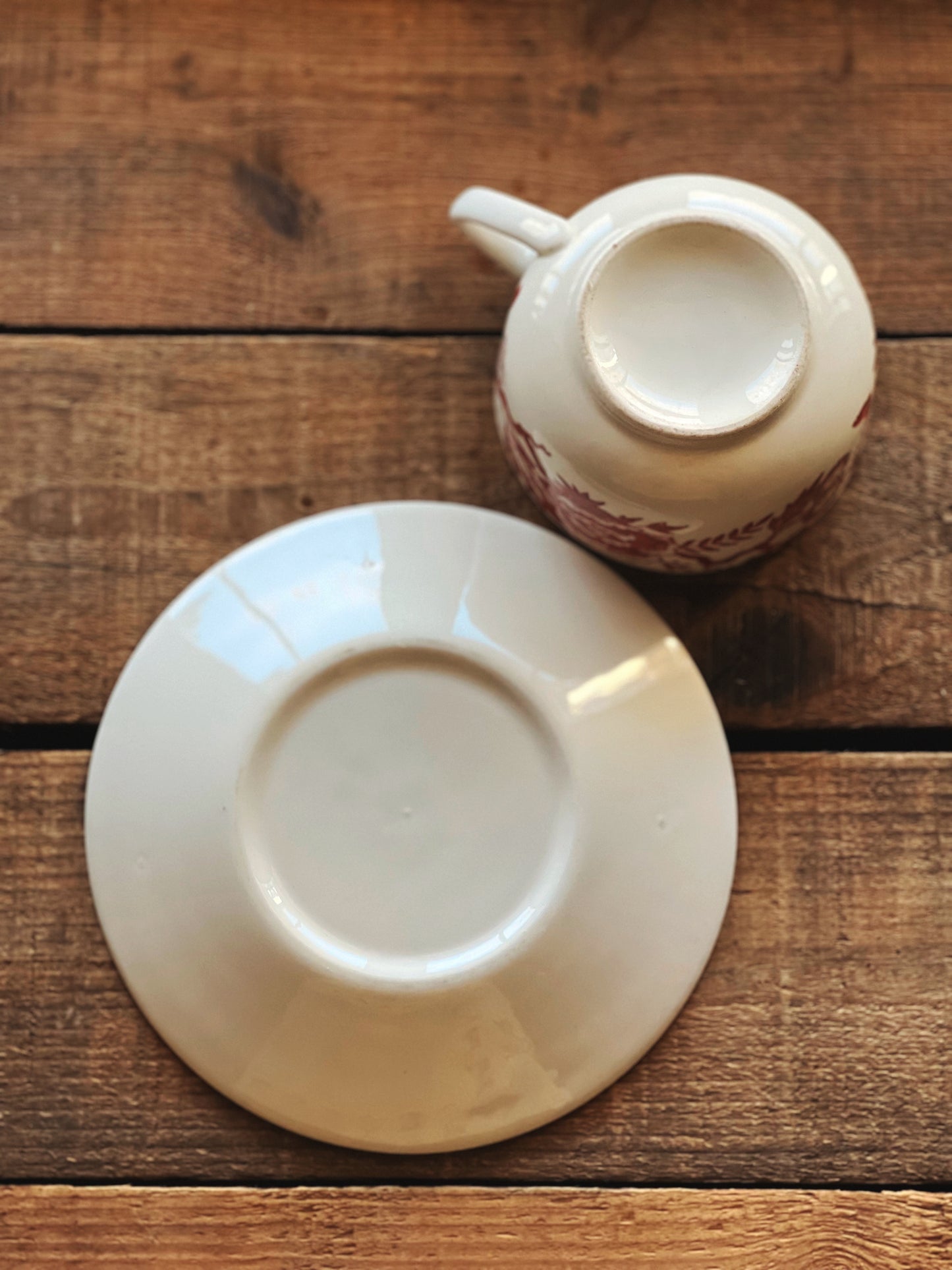 Vintage Royal China USA Pink Tradition Teacup & Saucer Set