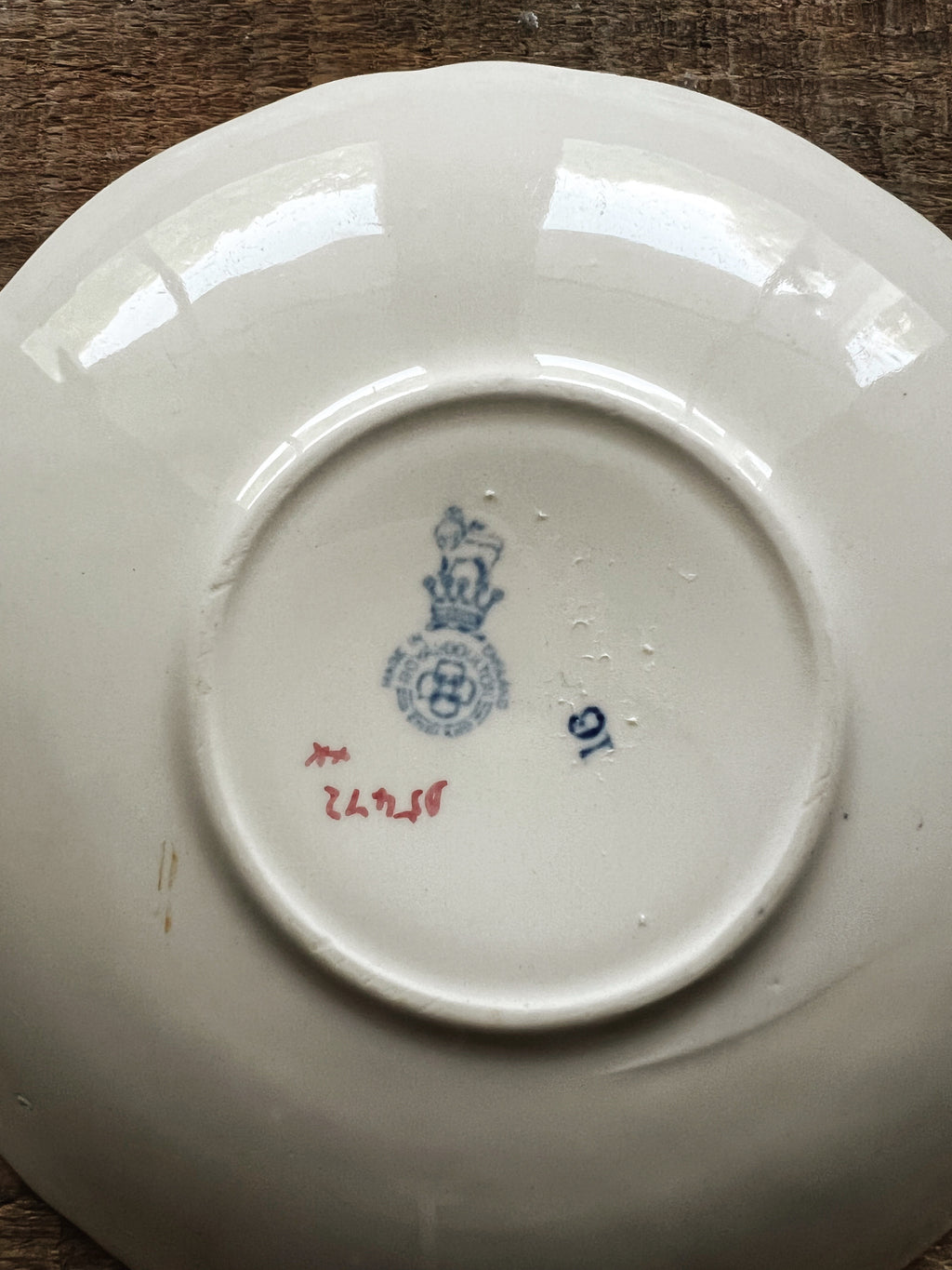 Vintage Royal Doulton Pomeroy Blue Saucer