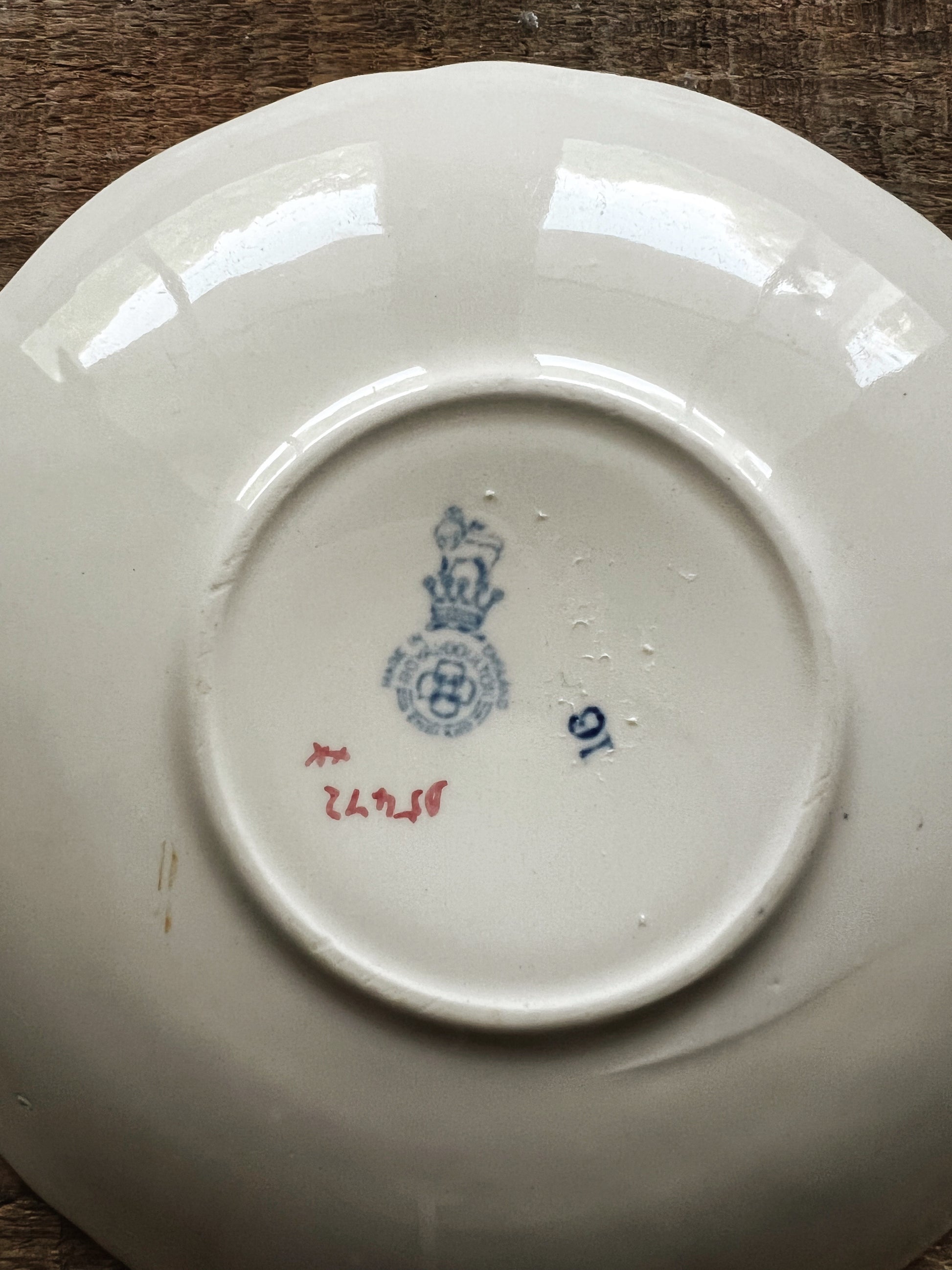 Vintage Royal Doulton Pomeroy Blue Saucer