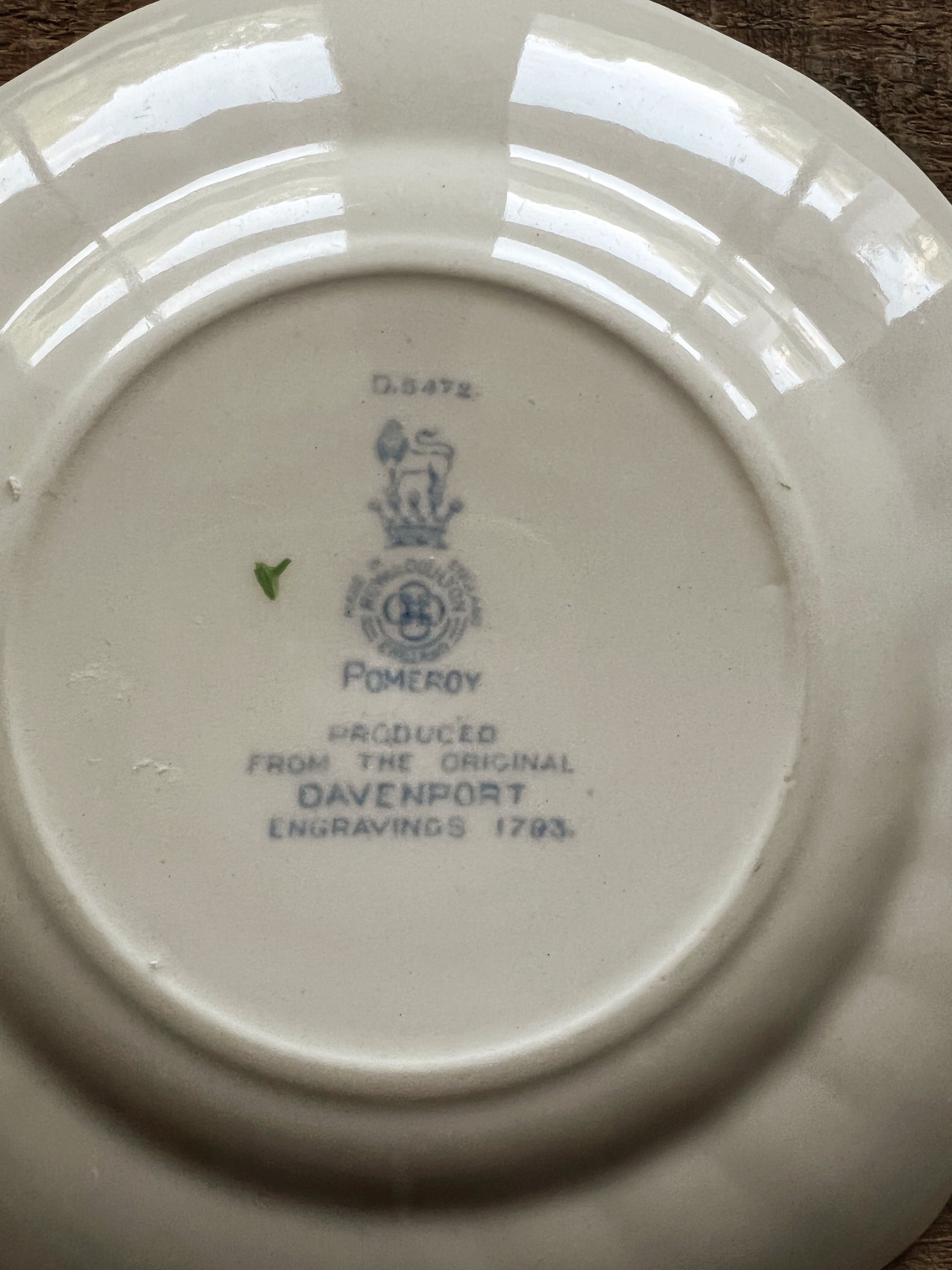Vintage Royal Doulton Pomeroy Blue Bread & Butter Plate