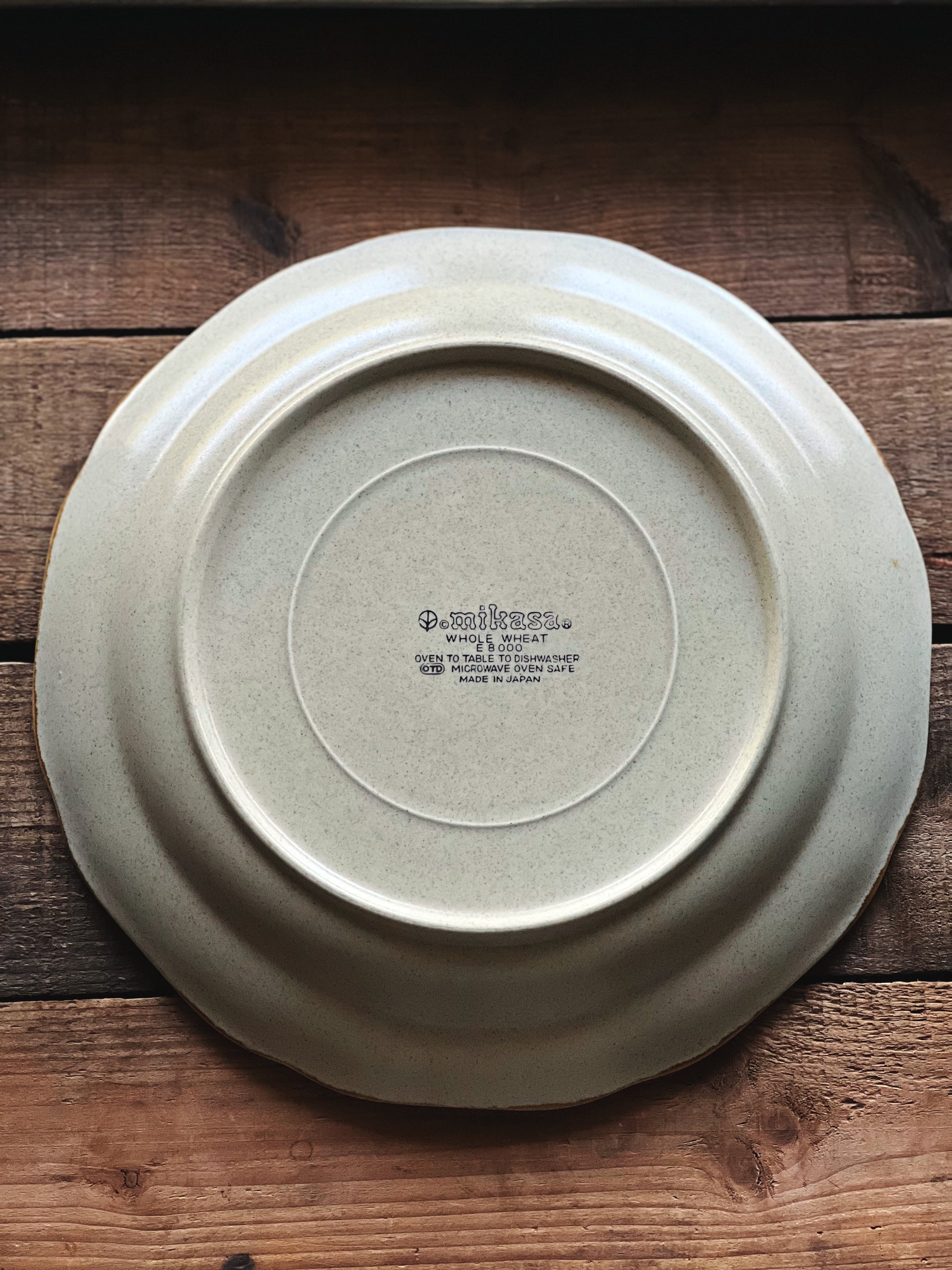 Vintage Mikasa Whole Wheat Dinner Plate