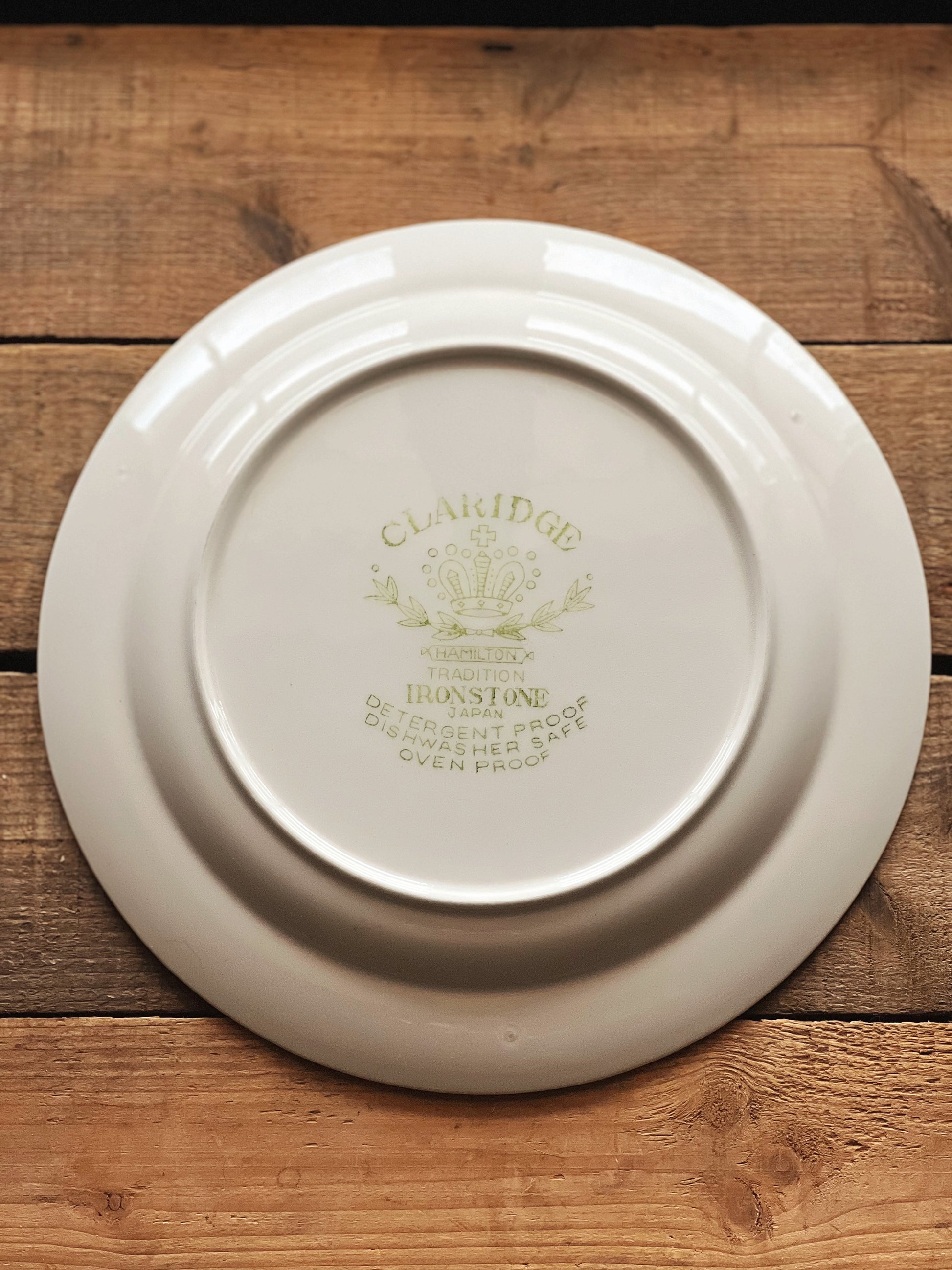 Vintage Set of 3 Claridge Tradition Ironstone Dinner Plates