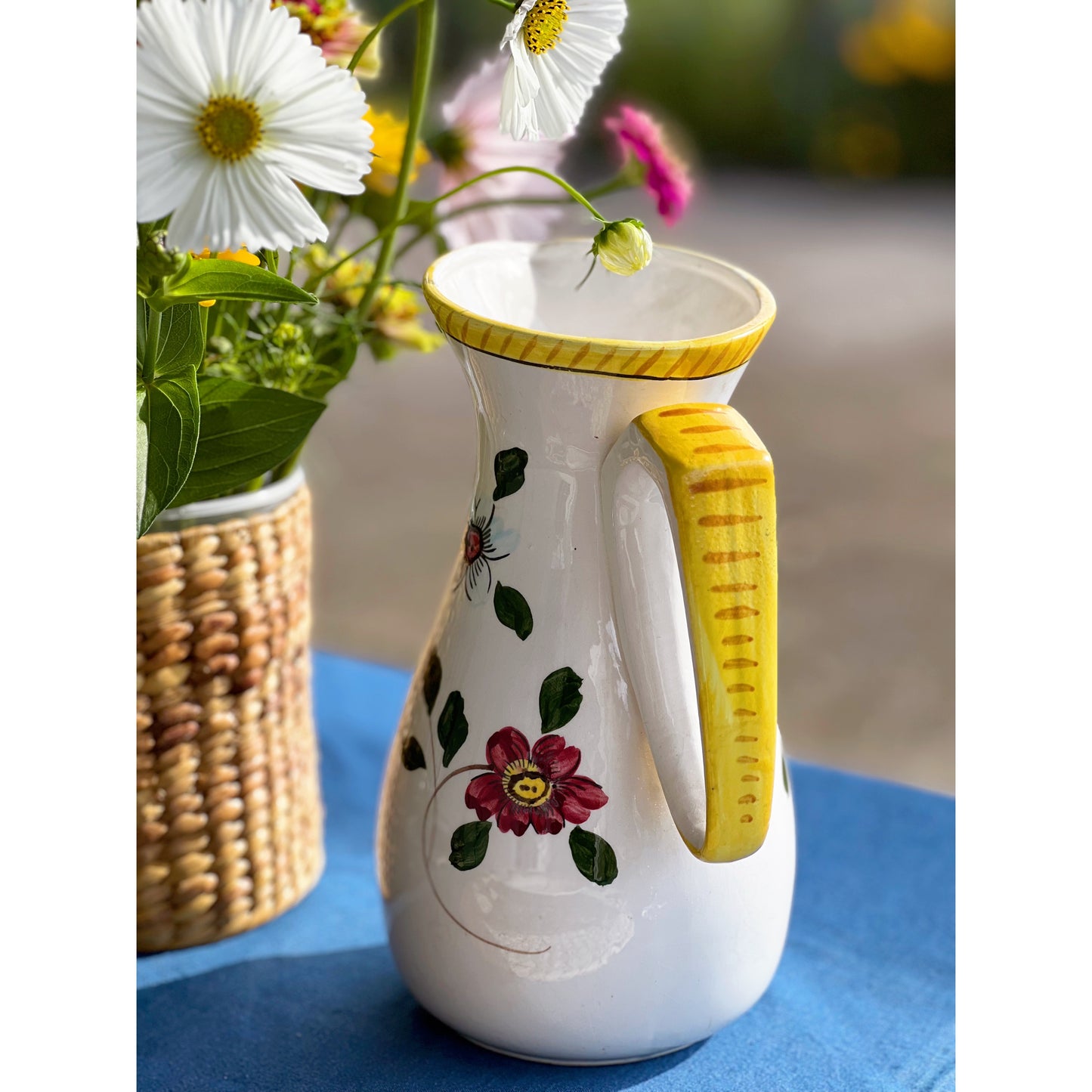 Hand Painted Vintage Pitcher