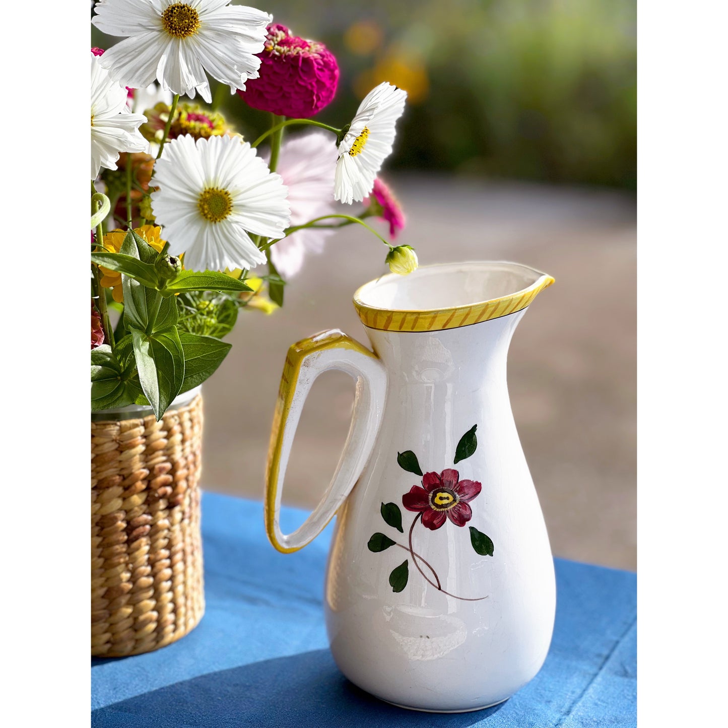 Hand Painted Vintage Pitcher