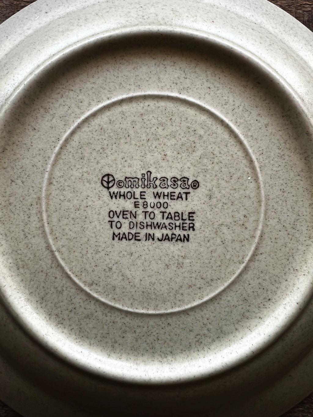 Vintage Mikasa Whole Wheat Salad Plate