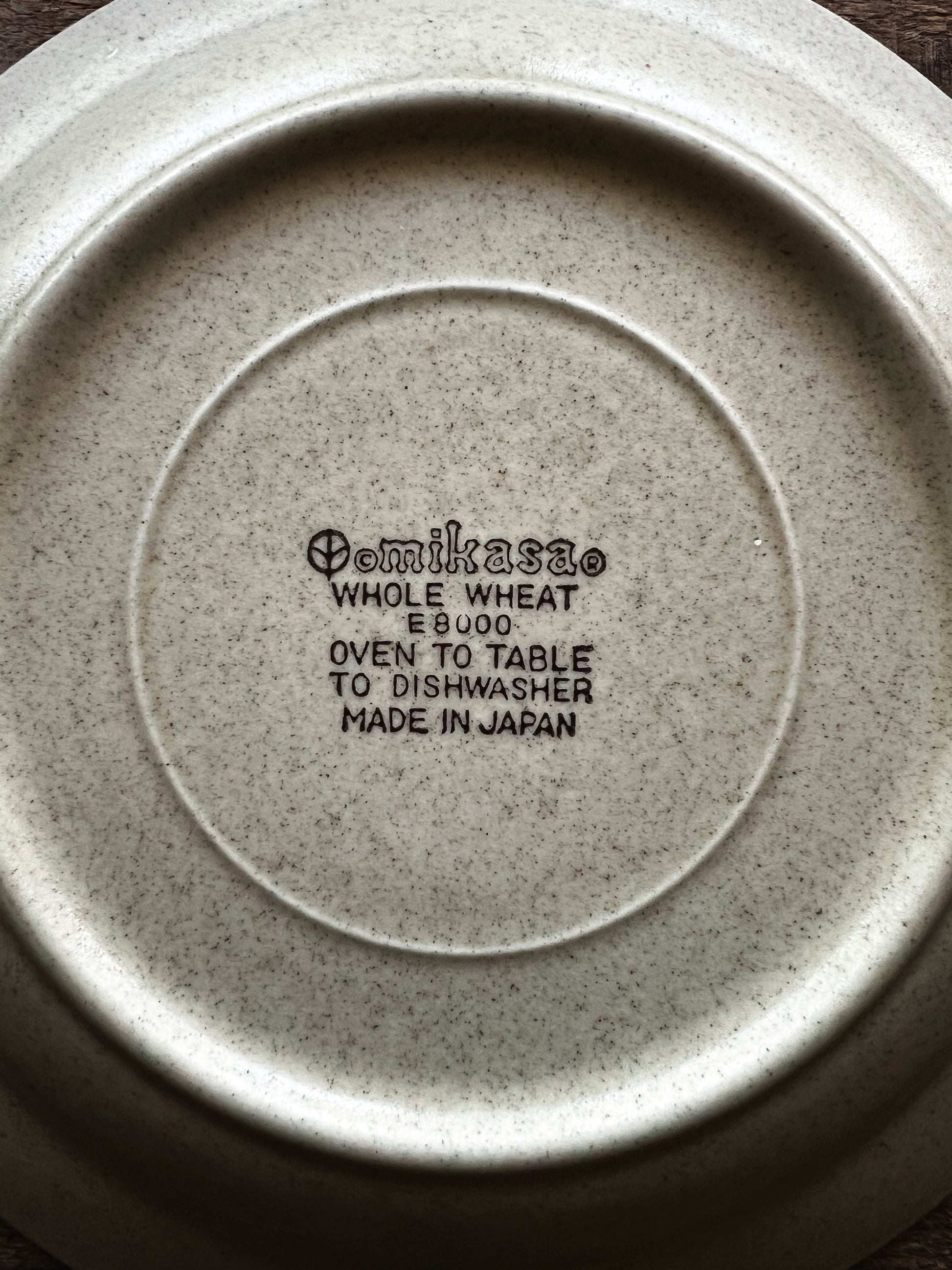 Vintage Mikasa Whole Wheat Salad Plate