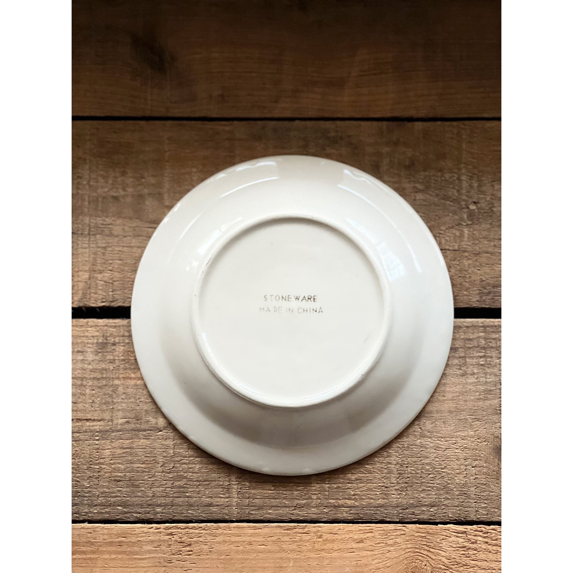 Set of 5 Vintage Stoneware Salad Plate / Dessert Plates