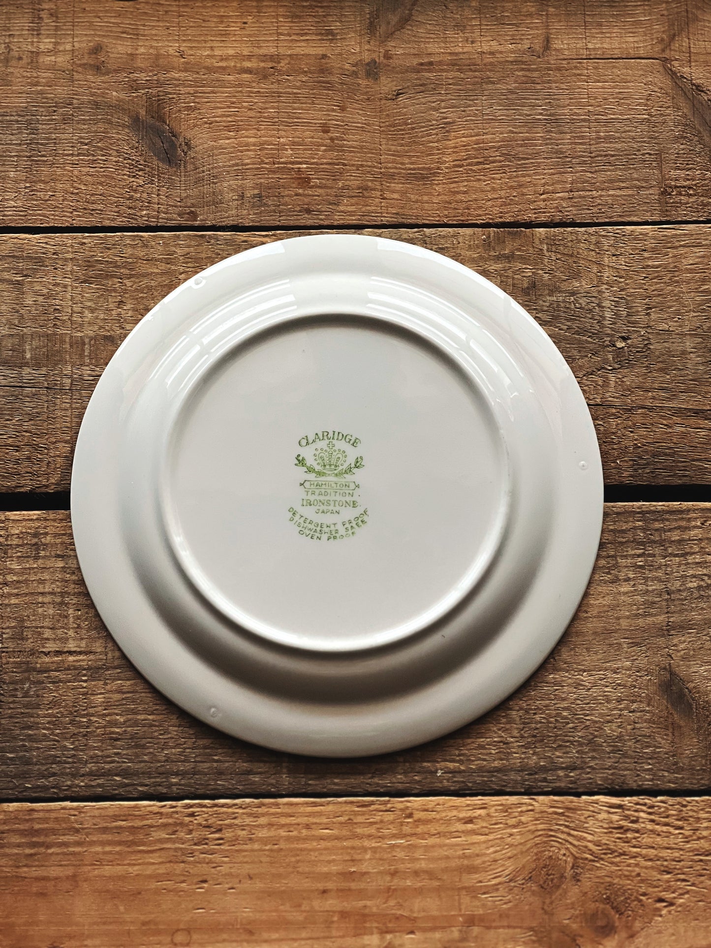 Vintage Set of 3 Claridge Tradition Ironstone Salad Plates