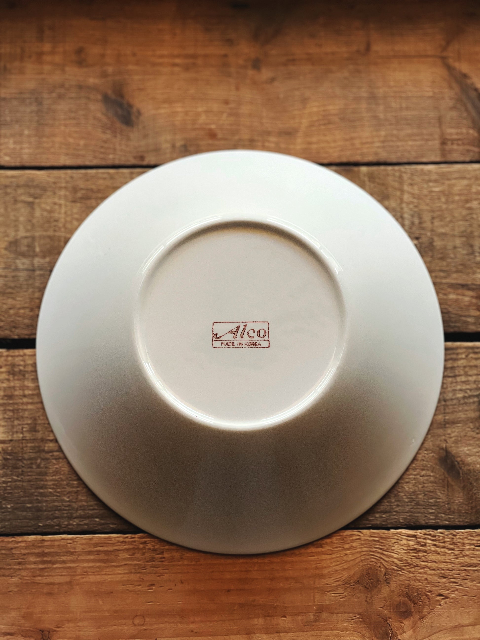 Vintage Hand Painted Alco Korea Ceramic Serving Bowl