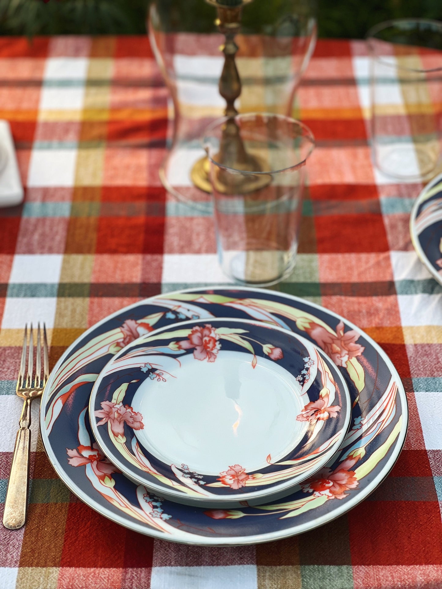 Set of 4 Vintage Seagull Fine China Floral Salad Plates