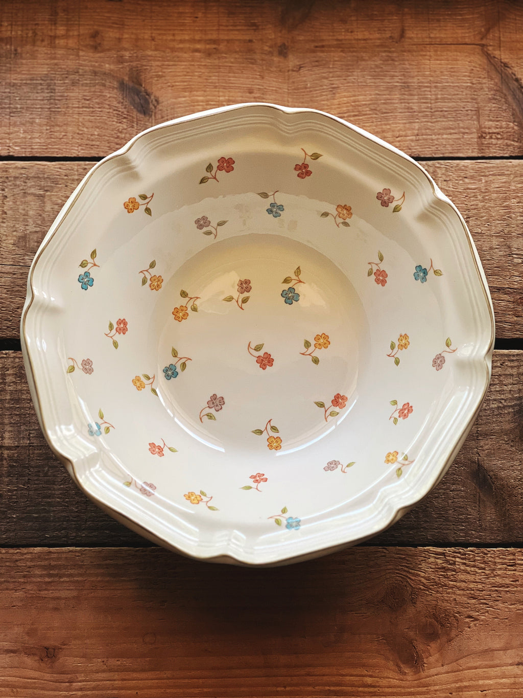Vintage Sunnycraft Sunny's Pride Avignon Round Vegetable Bowl