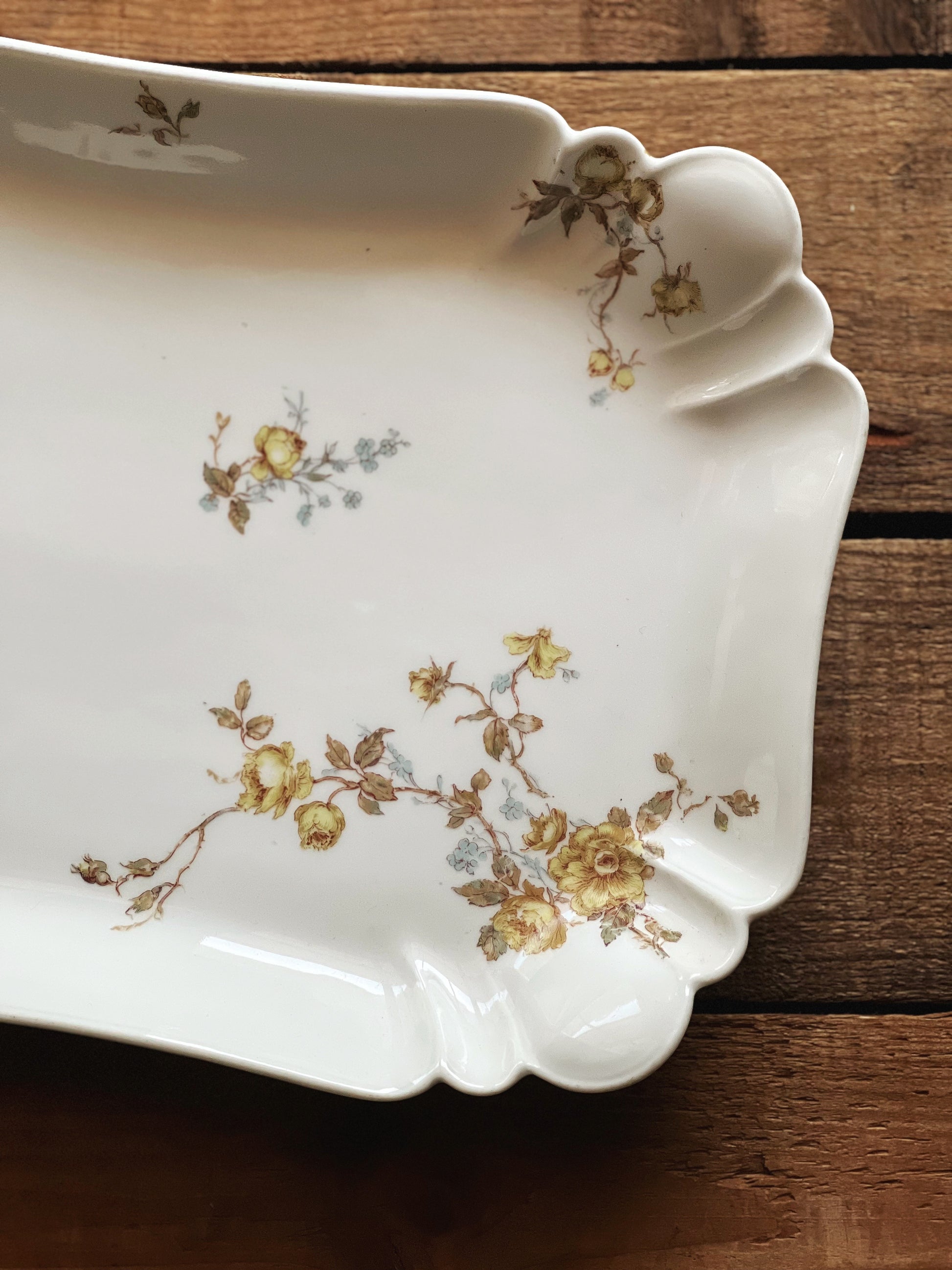 Antique H & Co Limoges Rectangular Serving Platter