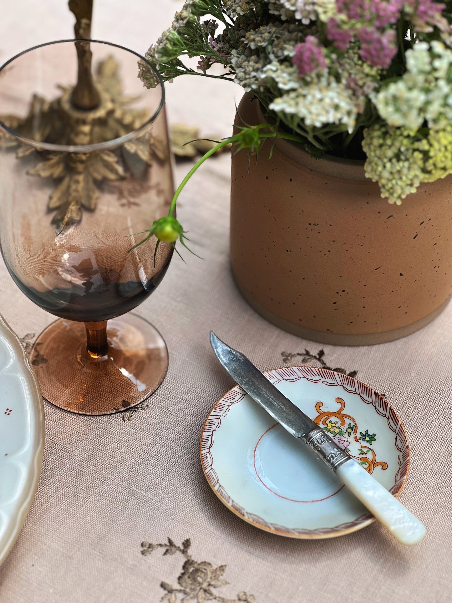 Vintage Hand Painted Saucer