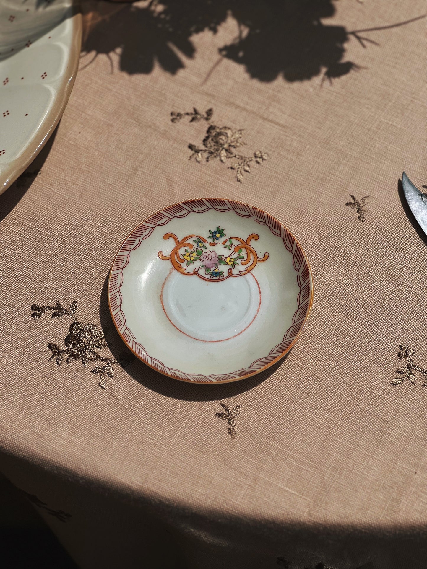 Vintage Hand Painted Saucer