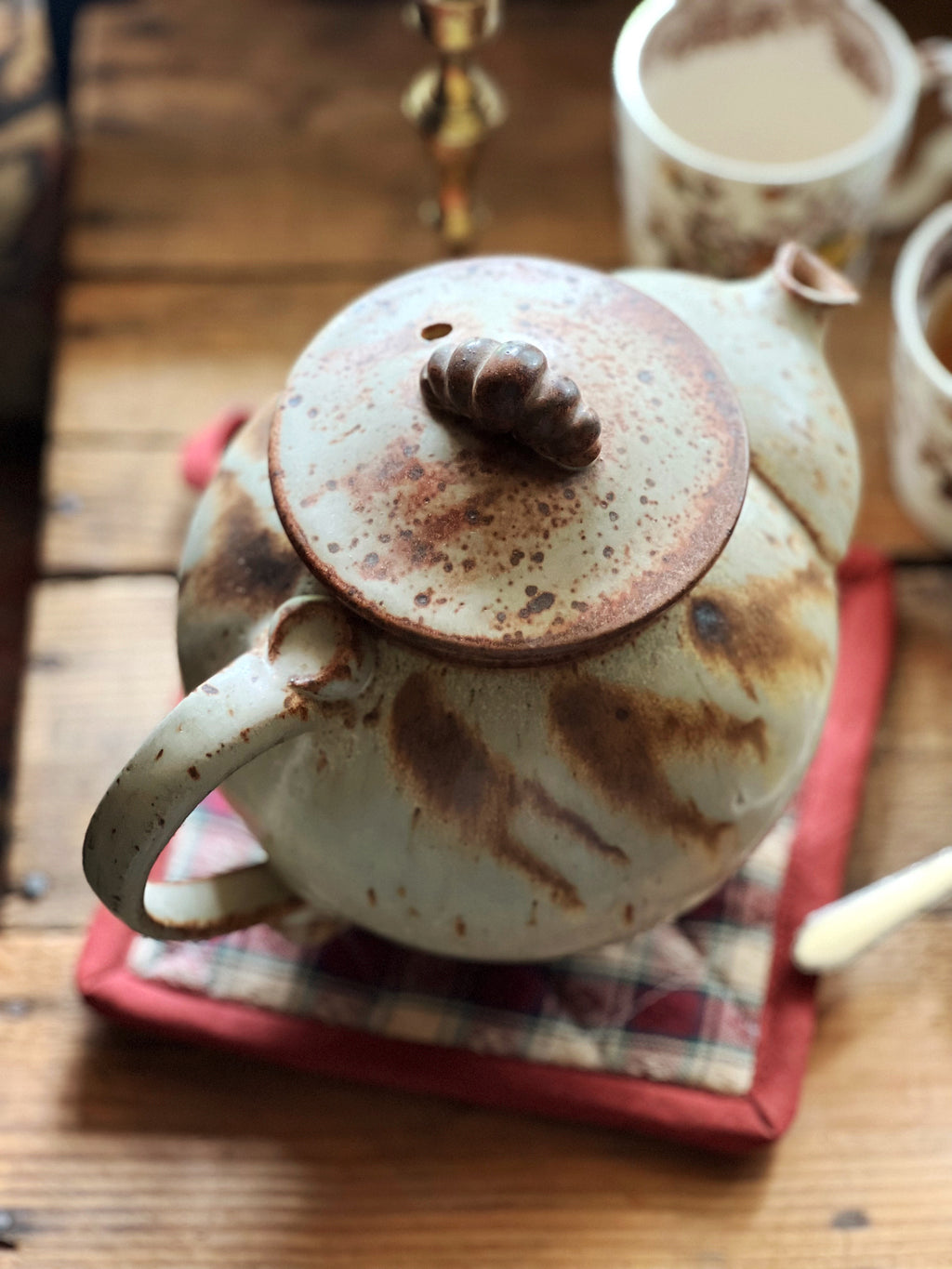 Vintage Handmade Pottery Teapot
