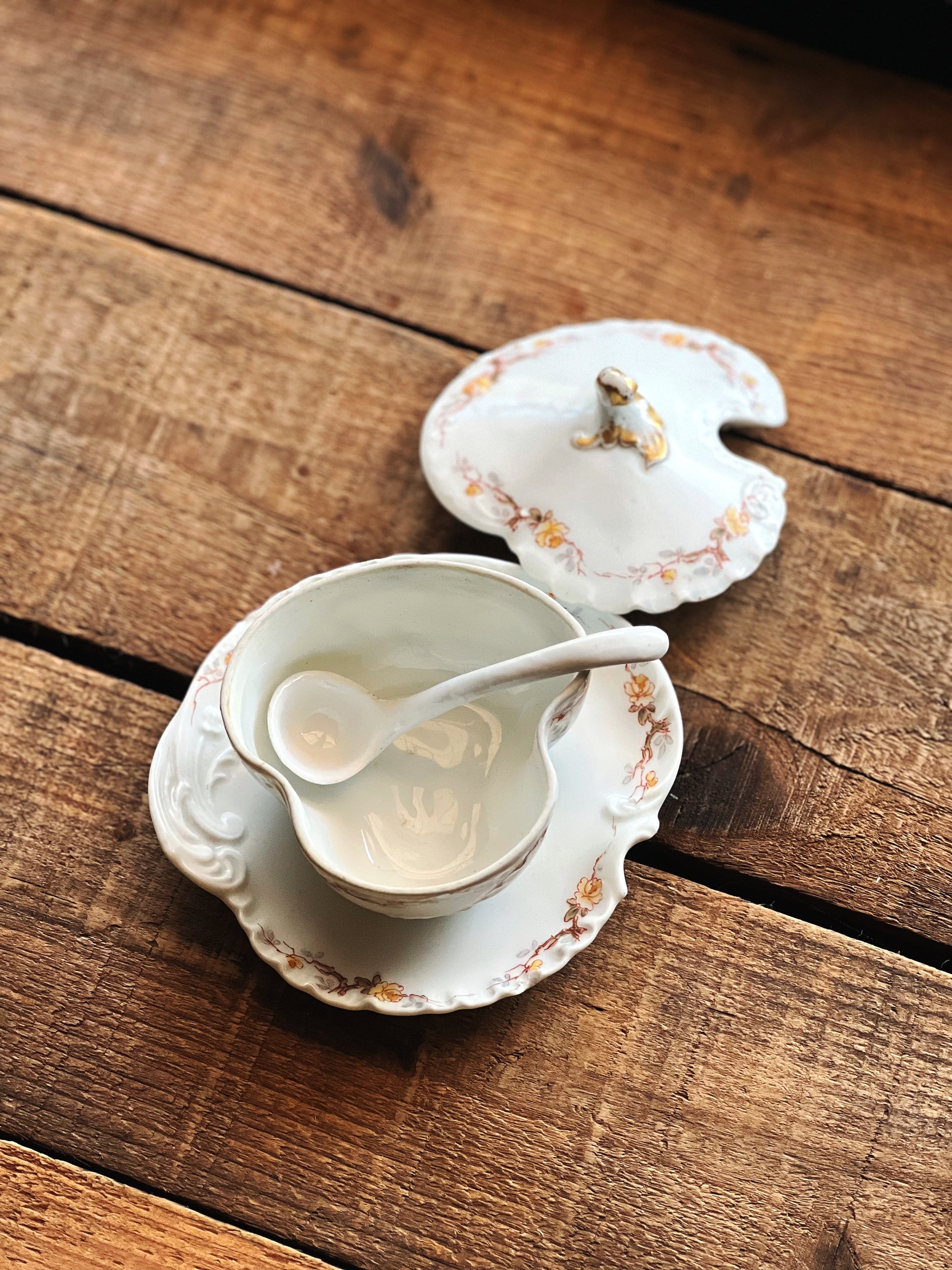 Vintage H & Co Limoges France Sugar Bowl
