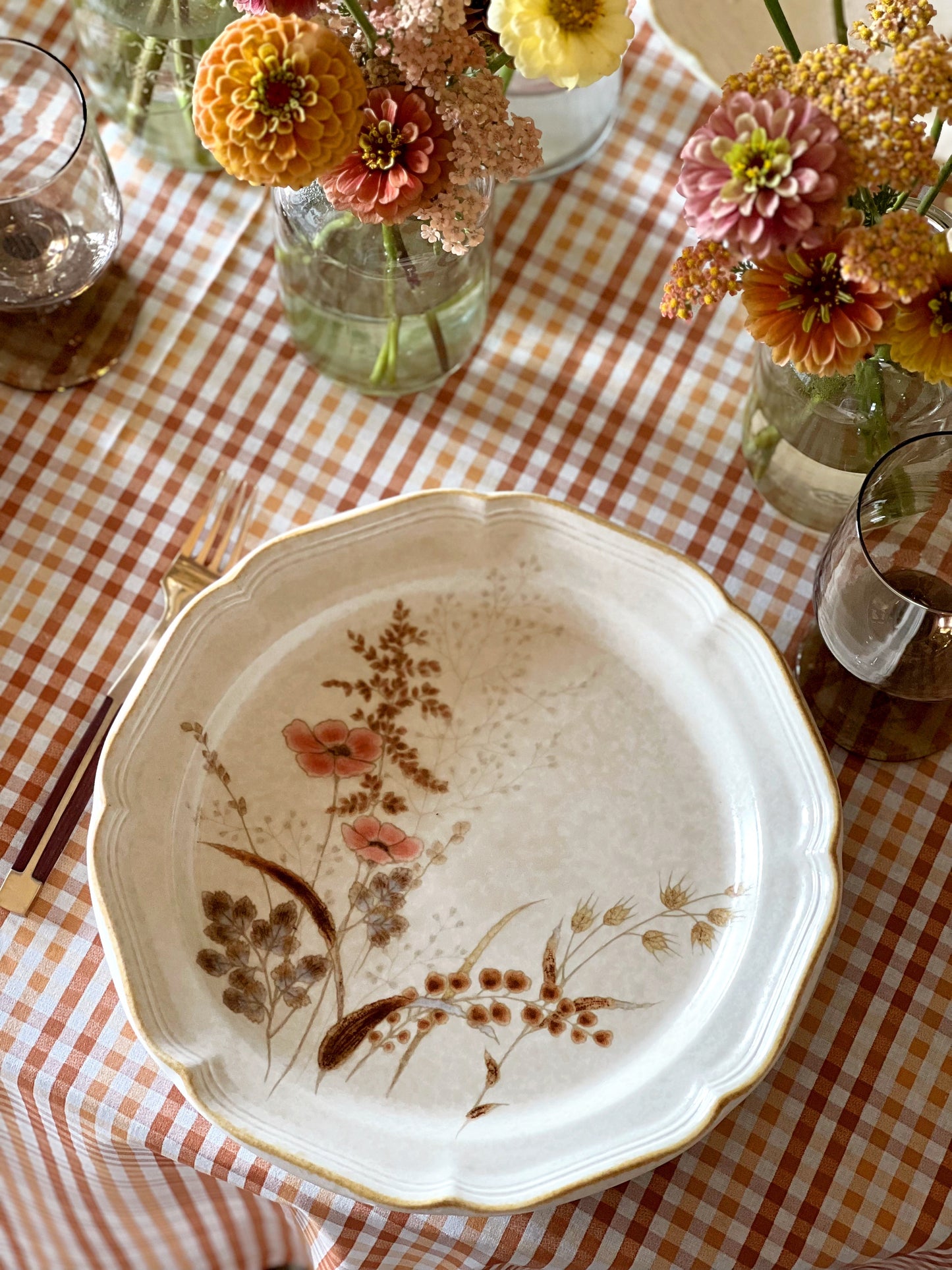 Vintage Mikasa Strawflowers Dinner Plate