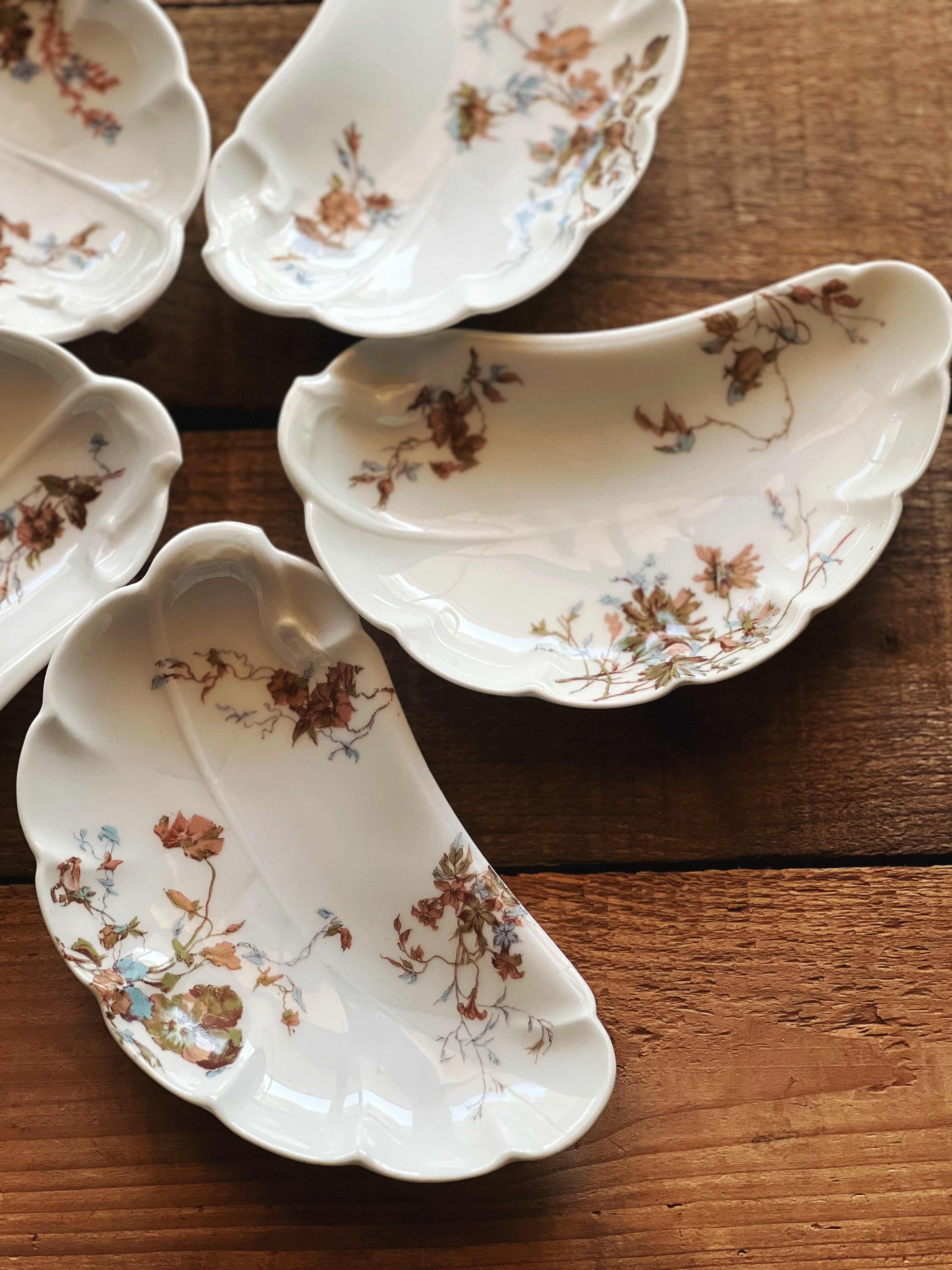 Antique French Limoges Bone Dish | H & Co Porcelain Side Dish