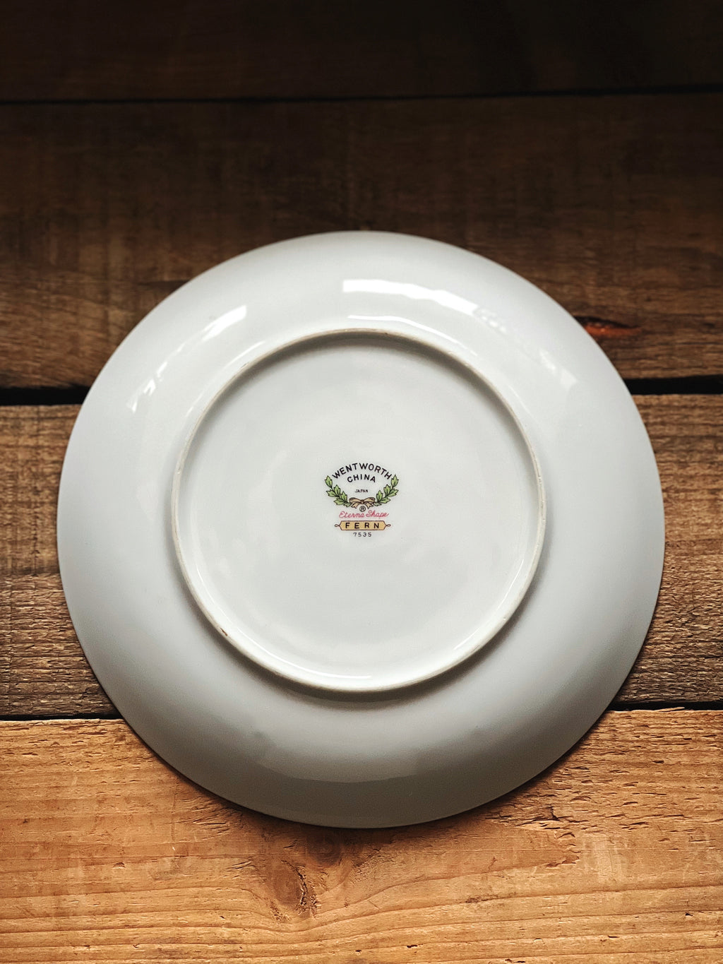 Vintage Wentworth China Fern Salad Plates Set of 6