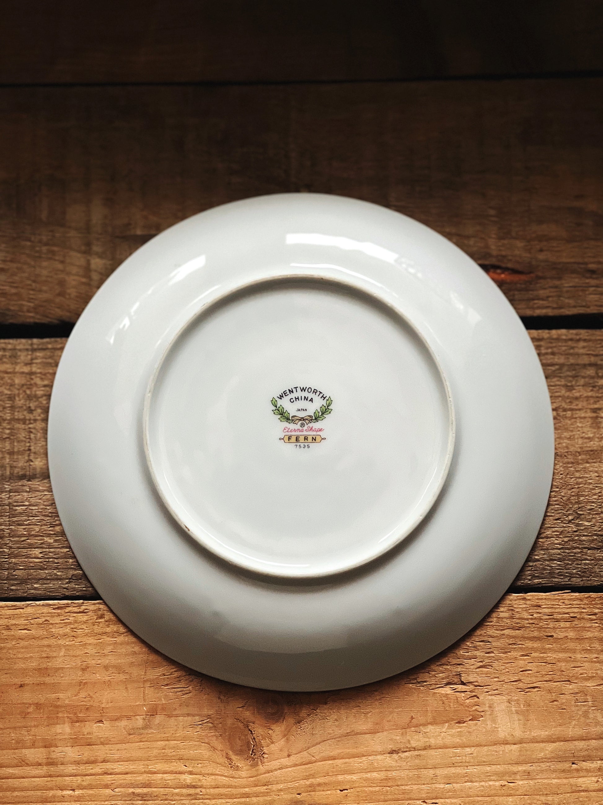 Vintage Wentworth China Fern Salad Plates Set of 6