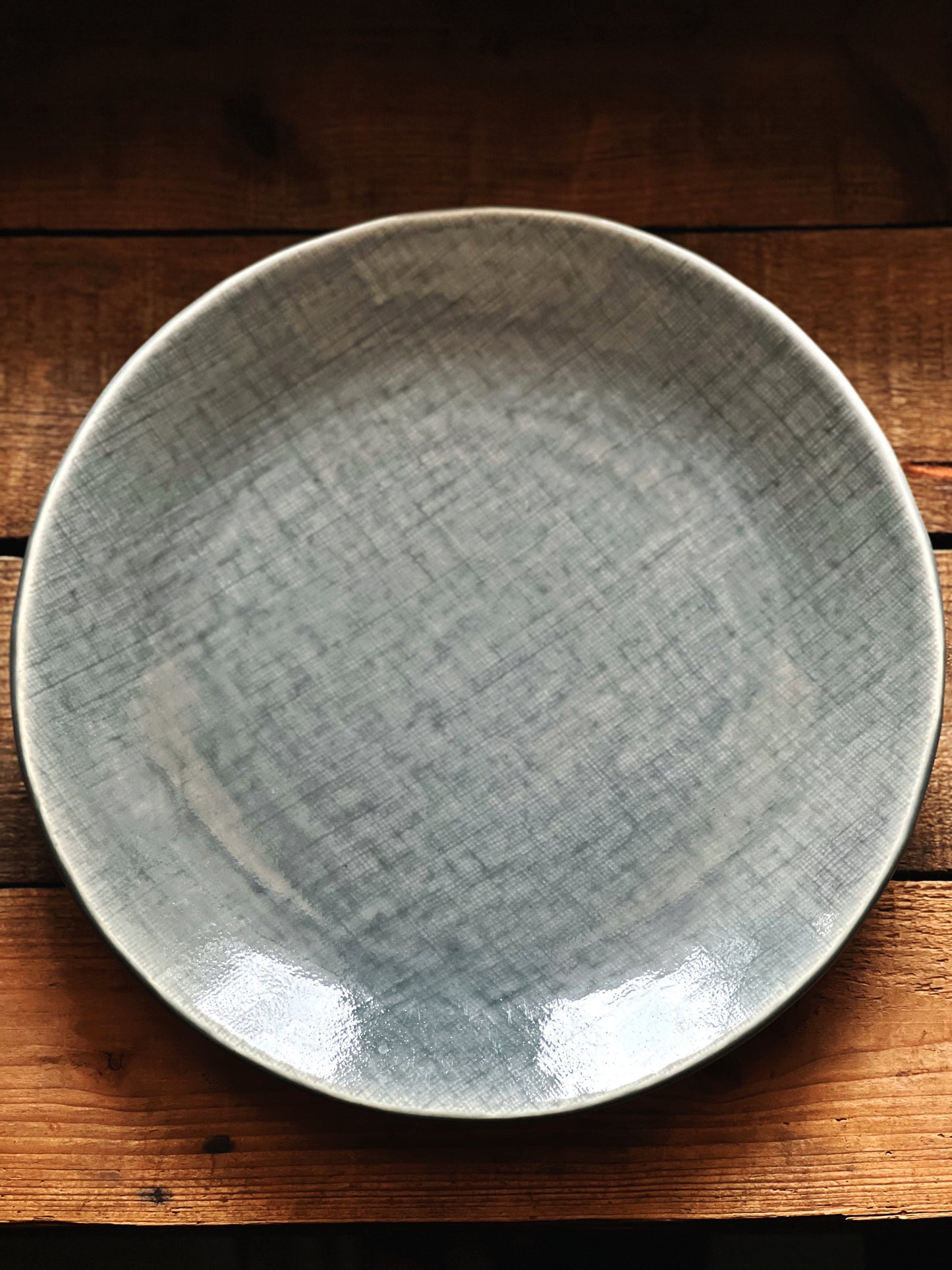 Vintage Mikasa Stone Mountains Gray Dinner Plate