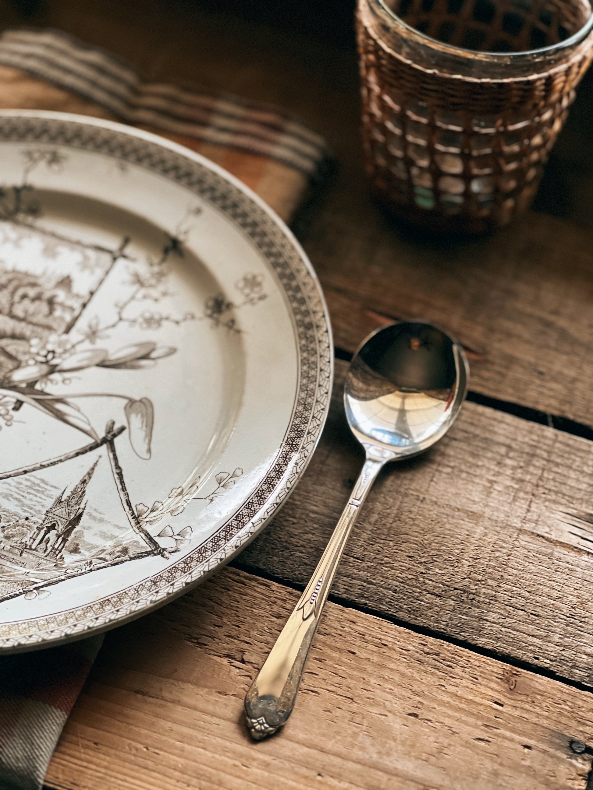 Vintage Rogers Silver Plate Soup Spoon