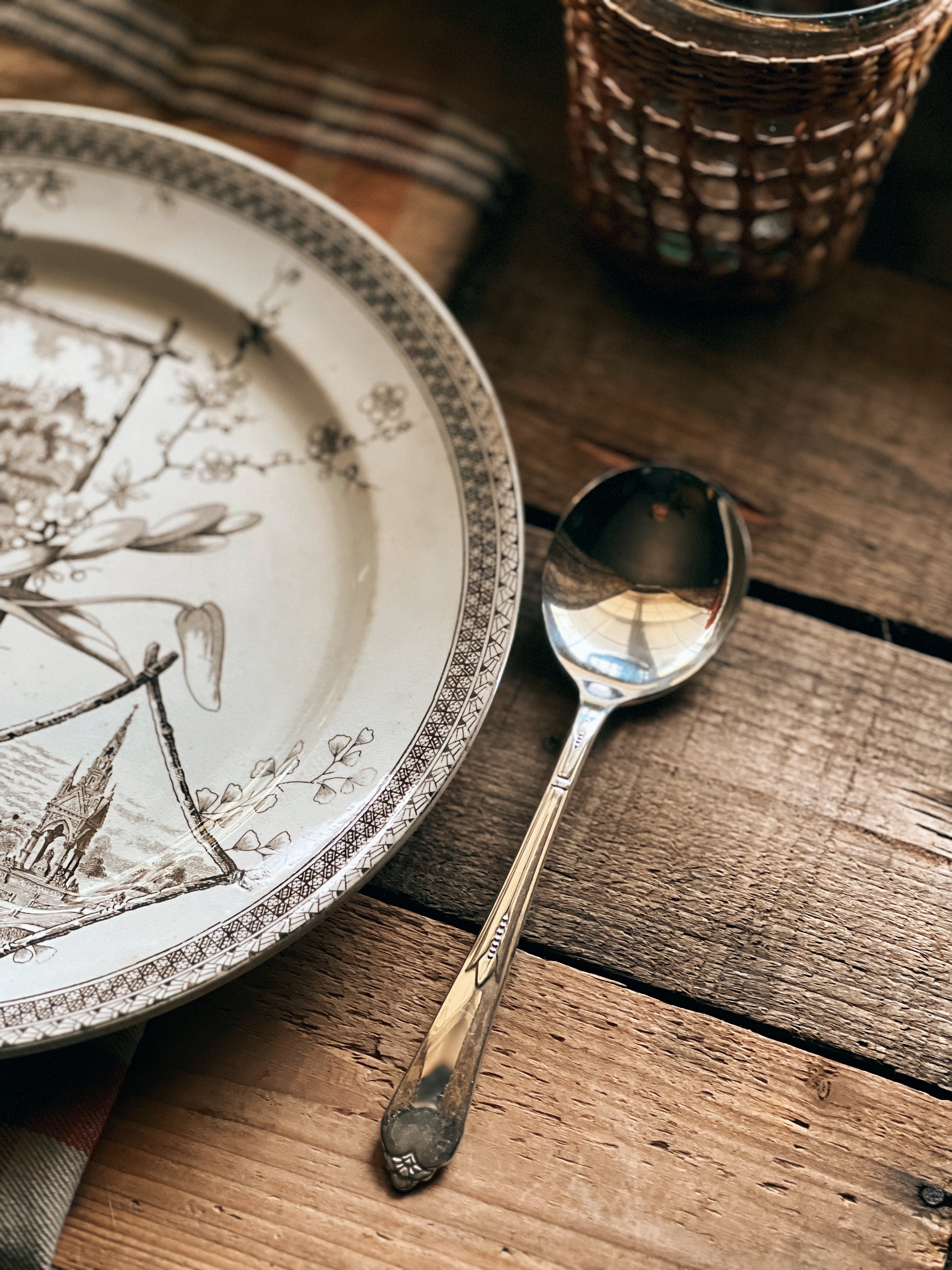 Vintage Rogers Silver Plate Soup Spoon
