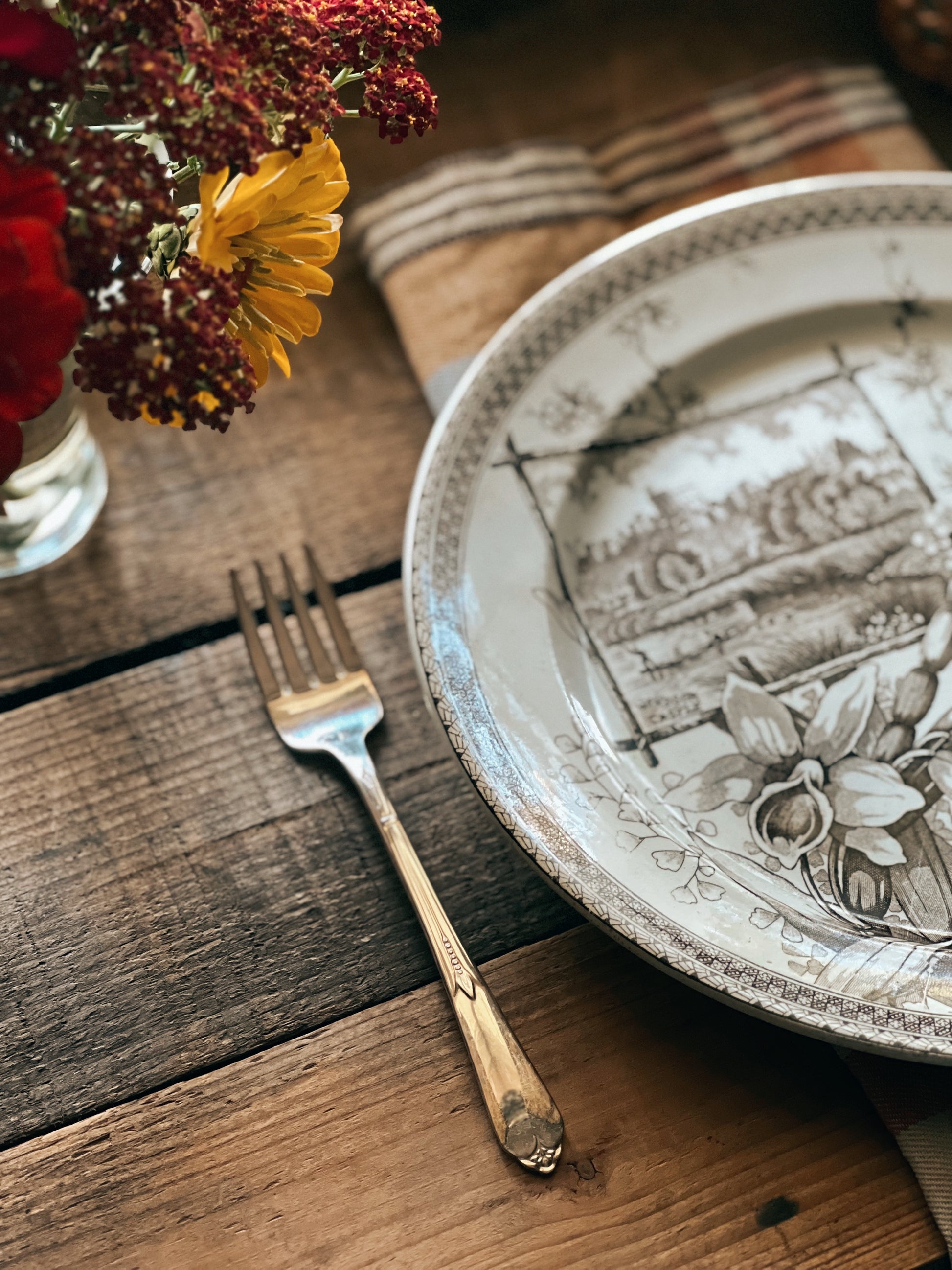 Vintage Rogers Silver Plate Salad Fork