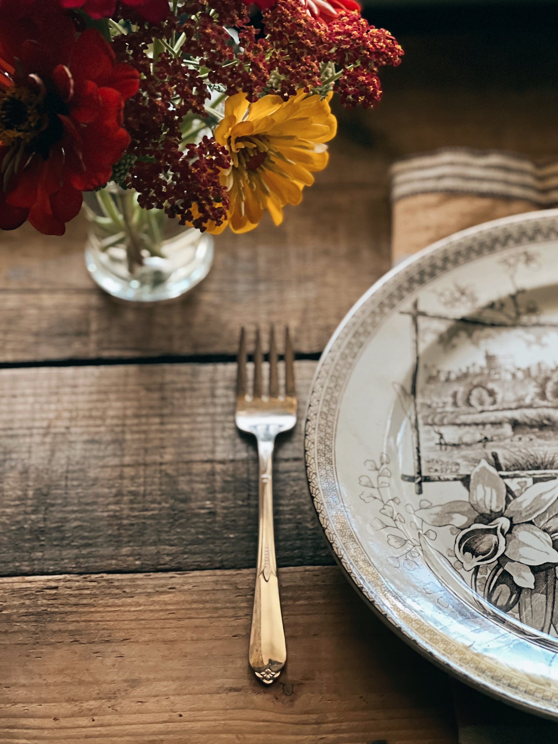 Vintage Rogers Silver Plate Salad Fork