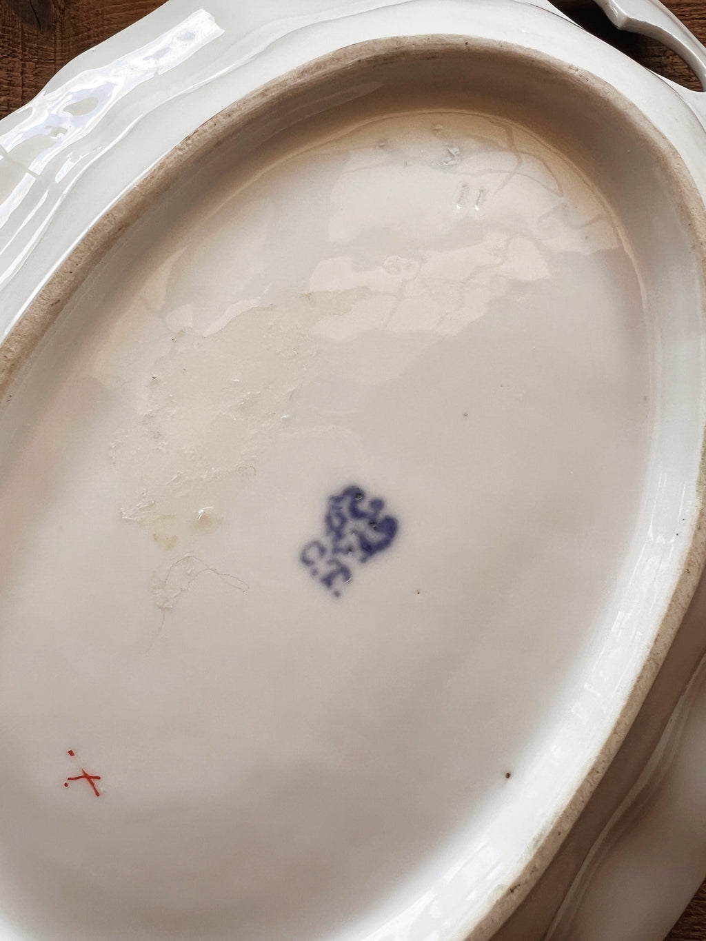 Antique C.T. Germany Hand Painted Vegetable Bowl / Serving Bowl