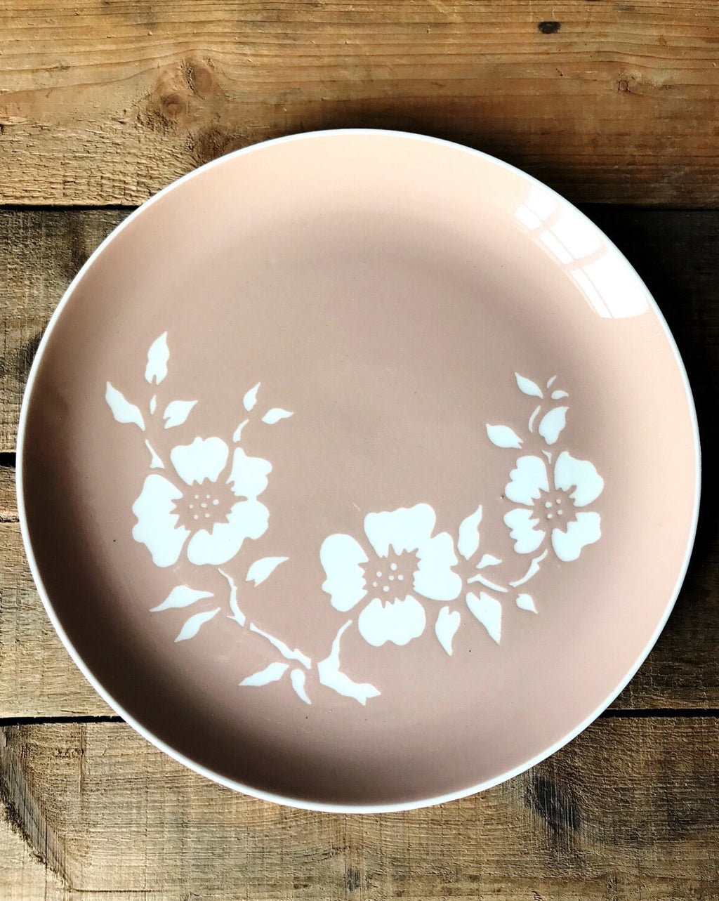 Harkerware Dogwood Tan Dinner Plate