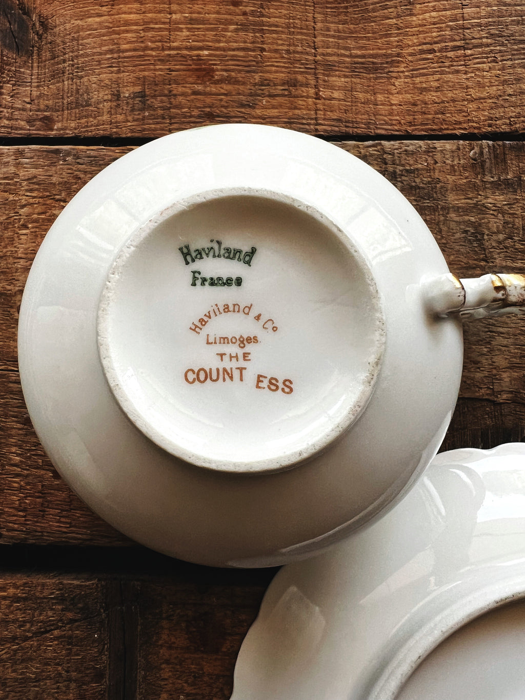 Vintage Haviland Limoges The Countess Teacup & Saucer Set