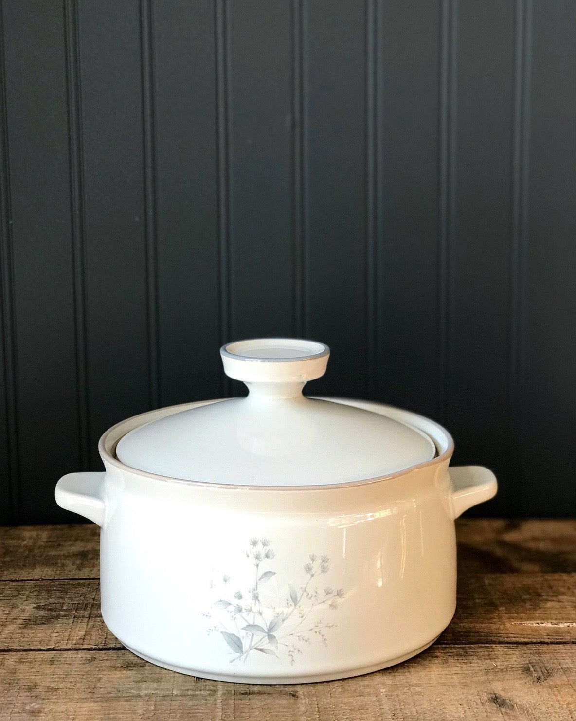 Vintage Noritake Woodstock Round Covered Casserole