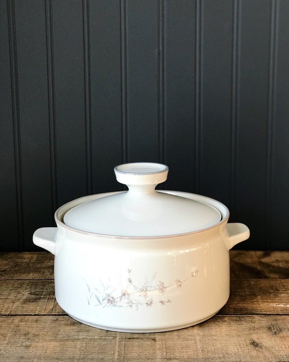 Vintage Noritake Woodstock Round Covered Casserole