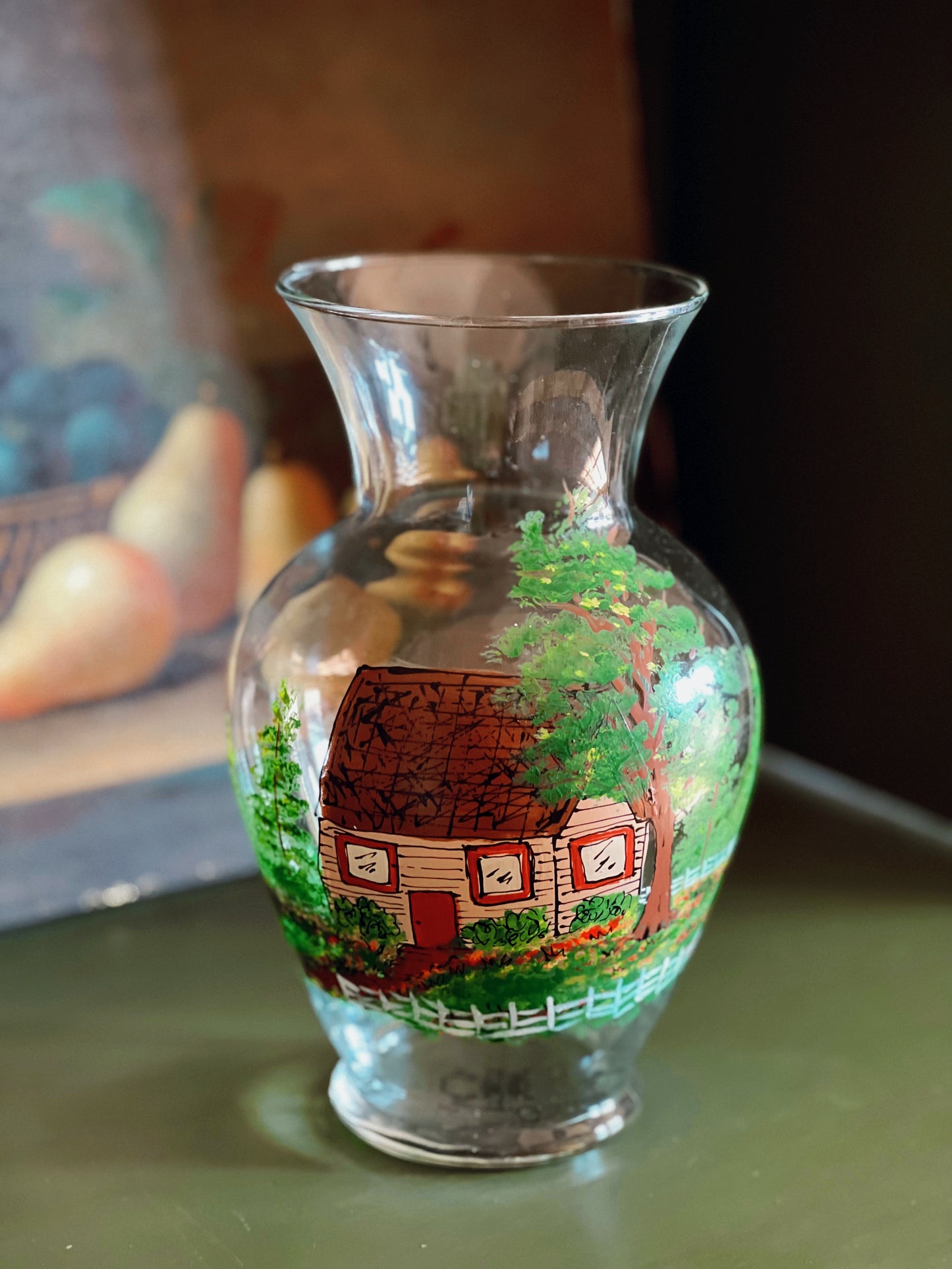 Vintage Hand Painted Vase