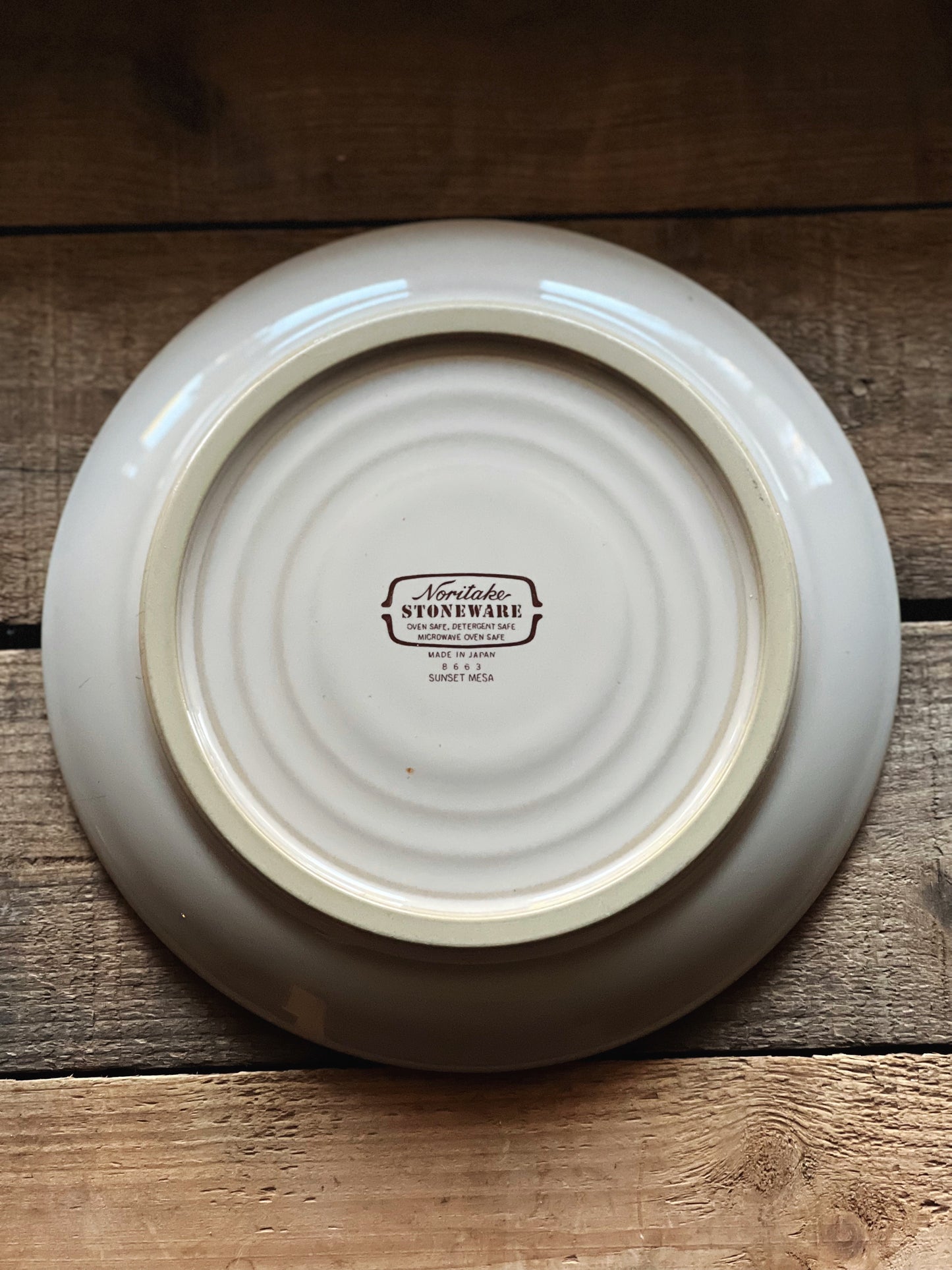 Vintage Noritake Sunset Mesa Stoneware Salad Plate / Dessert Plate