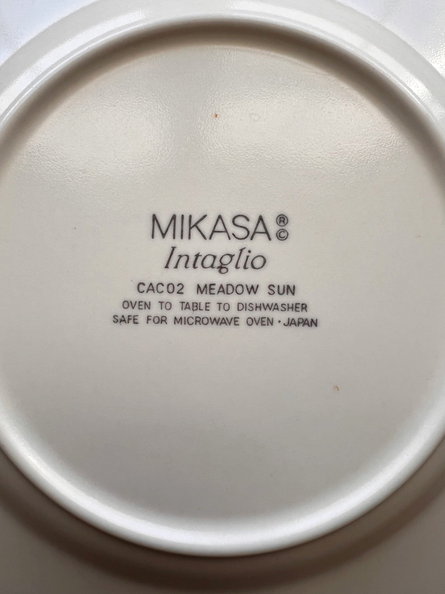 Vintage Mikasa Intaglio Meadow Sun Salad Plate / Dessert Plate