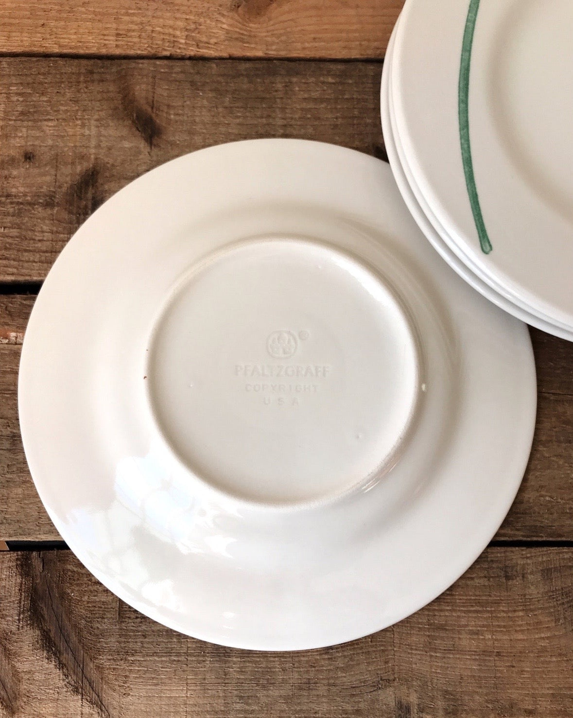 Set of 4 Vintage Pfaltzgraff Abstract Stoneware Salad Plate