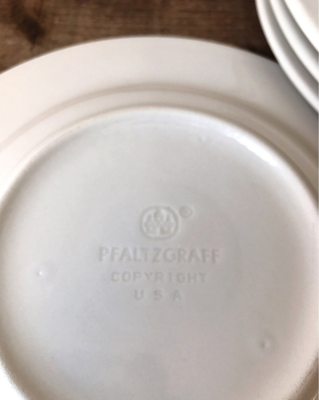 Set of 4 Vintage Pfaltzgraff Abstract Stoneware Salad Plate